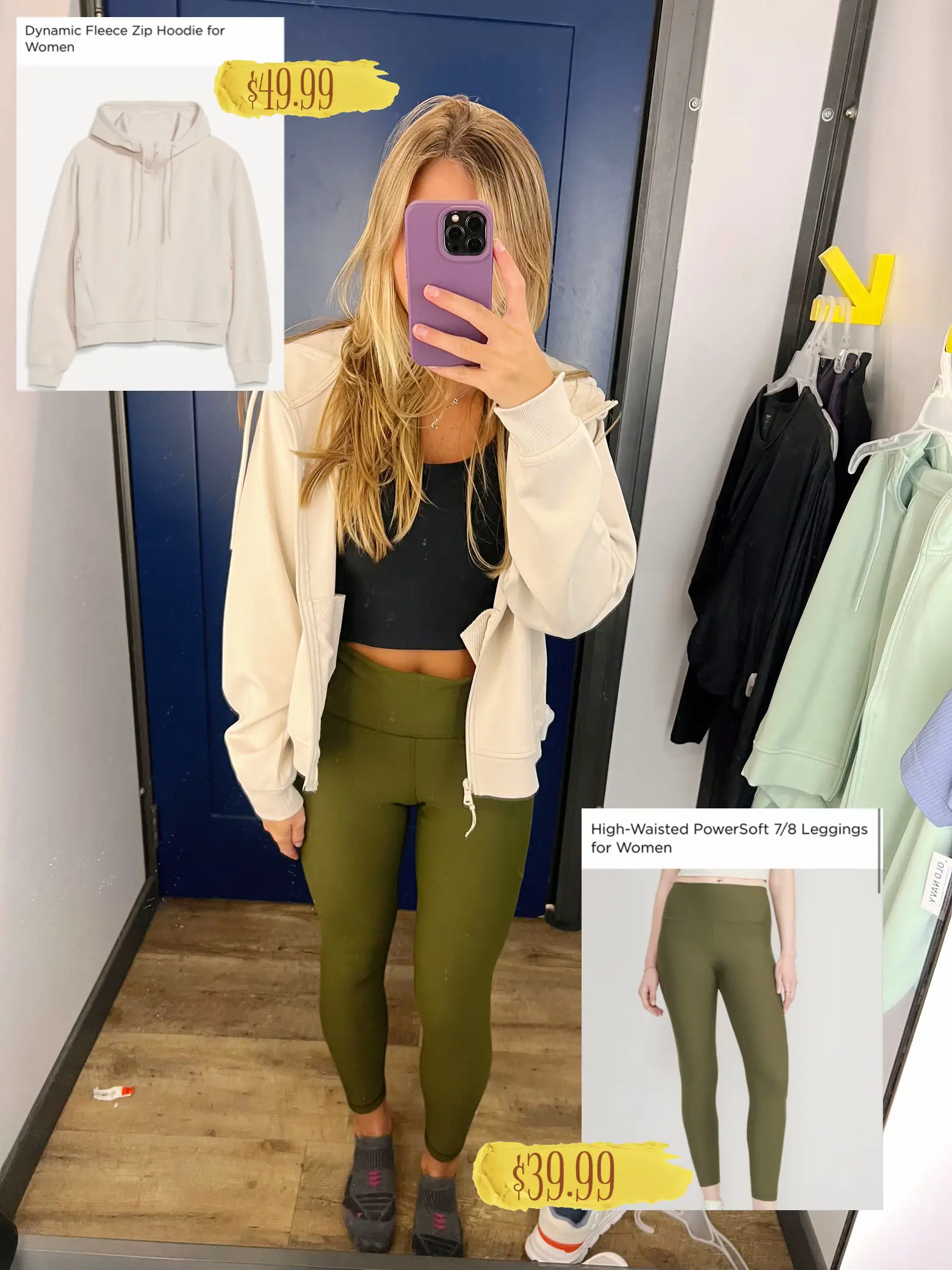 Old Navy Extra High-Waisted Cloud+ 7/8 Leggings for Women, Old Navy deals  this week, Old Navy flyer
