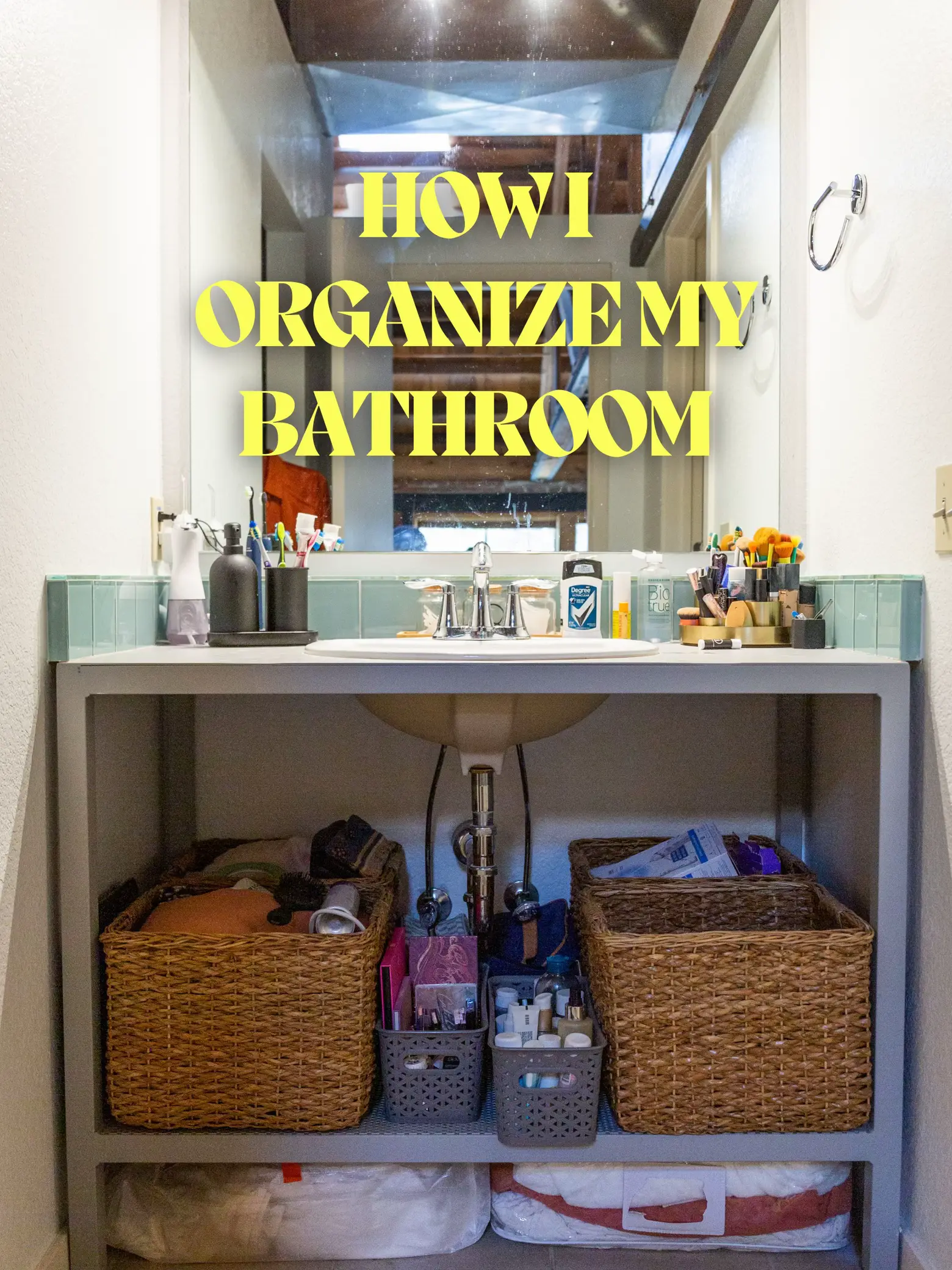 my favorite bathroom organinzation from  #bathroomorganization #