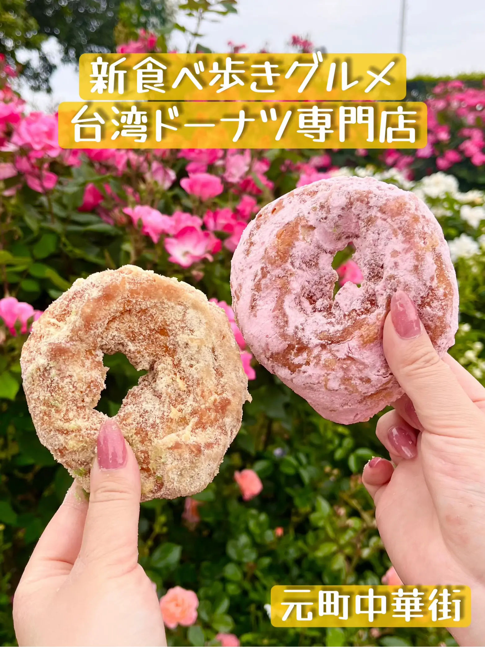 新名物🍩】カリッともちっと食感が癖になる台湾ドーナツ！正直レビュー！【元町中華街】 | 🥐あい｜満腹映えグルメの投稿動画 | Lemon8