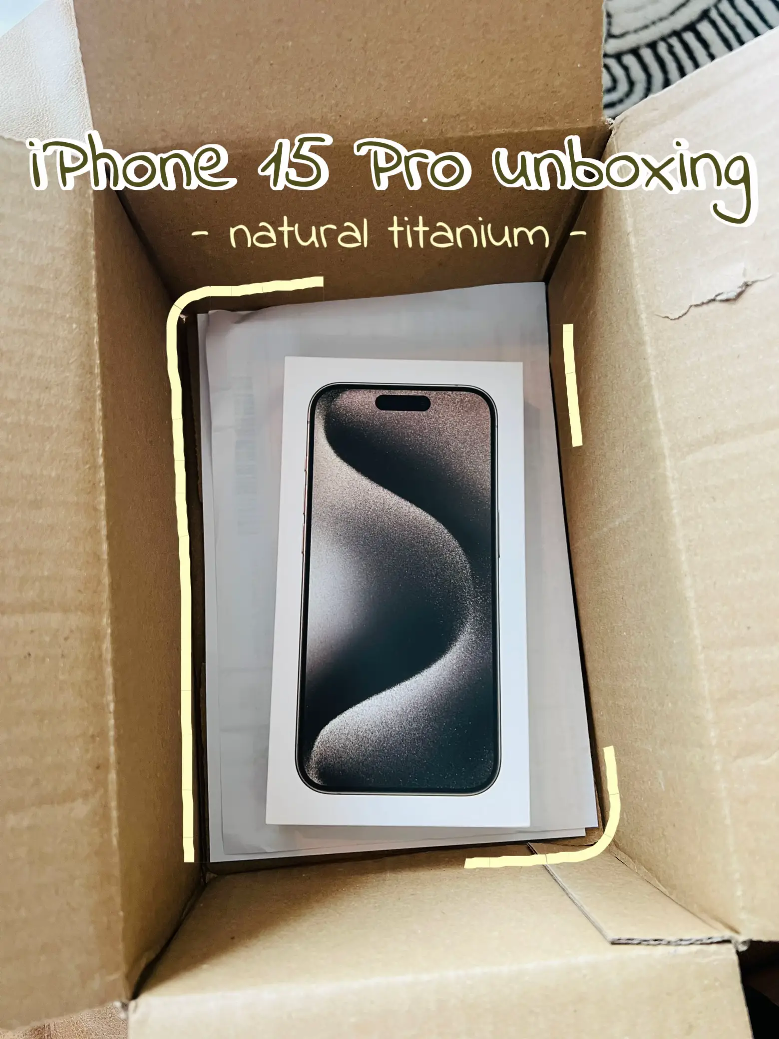 iPhone 15 Pro Max natural titanium aesthetic unboxing  with accessories &  camera test