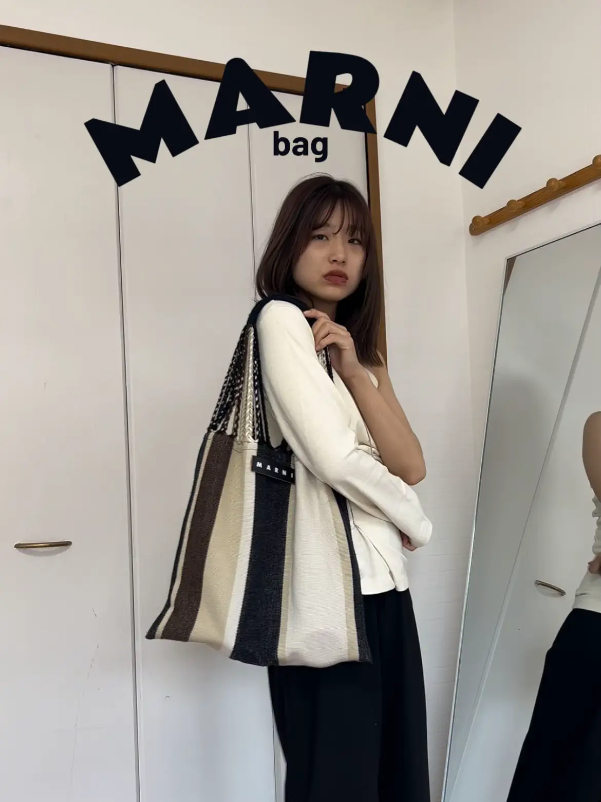 MARNI のバッグで魅せる大人きれいめコーデ | chikazeが投稿したフォトブック | Lemon8