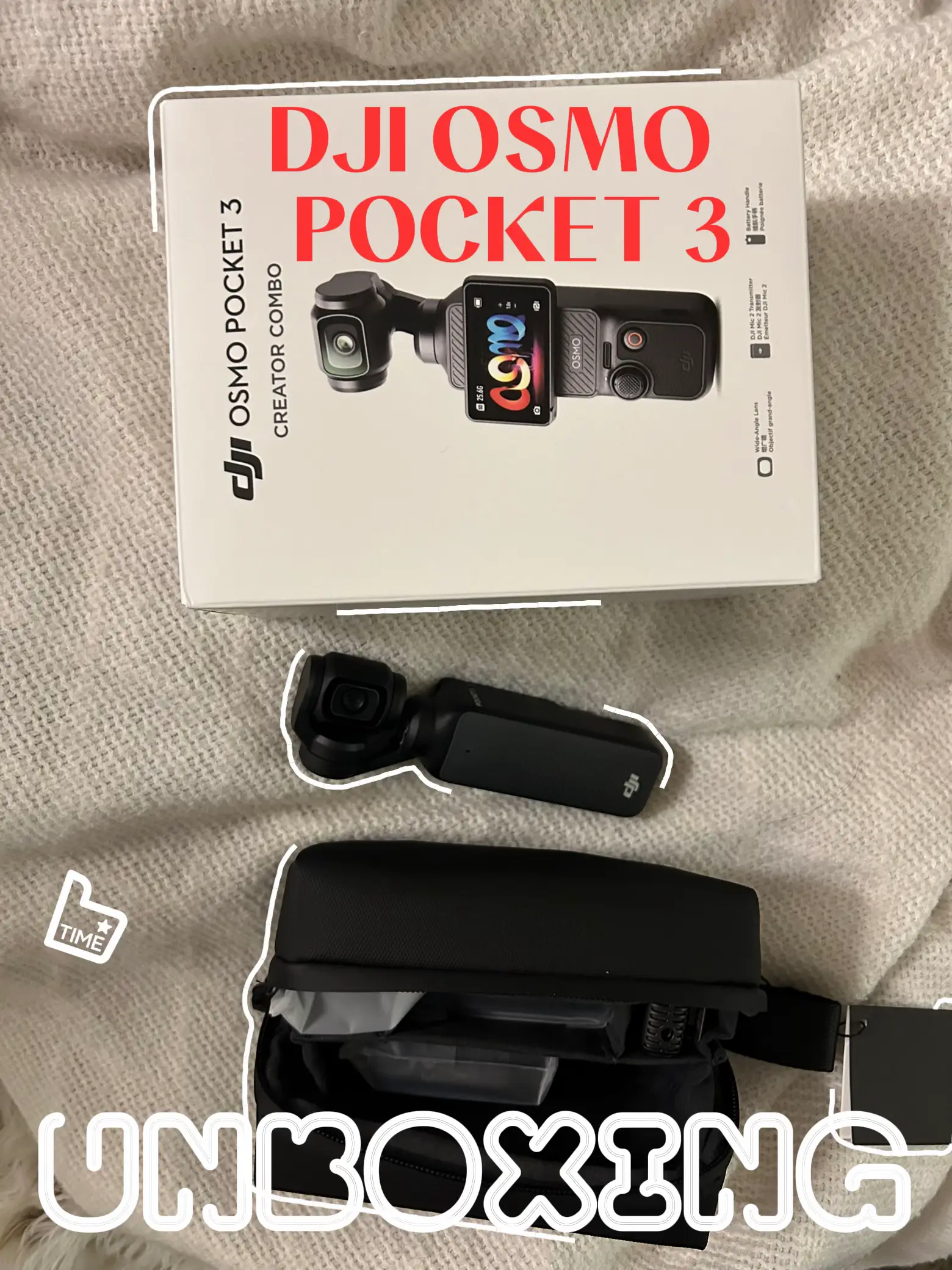 Unboxing ASMR DJI Pocket 3 Creator Combo : r/osmopocket