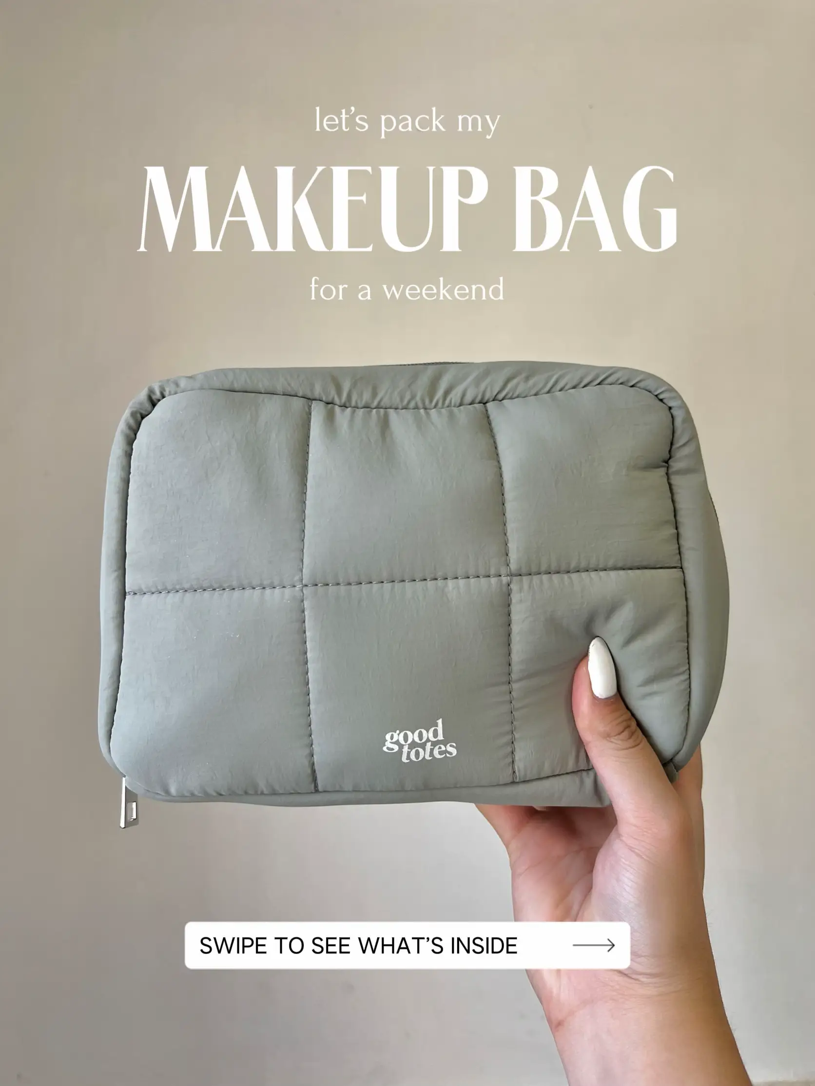 let's pack my makeup bag for the weekend 💄