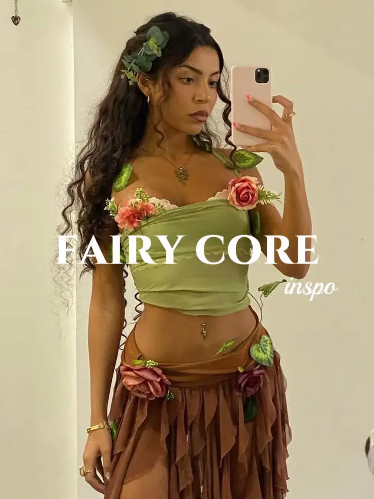 Fairycore brown corset / crochet  Fairycore fashion, Fairycore outfits,  Grunge outfits
