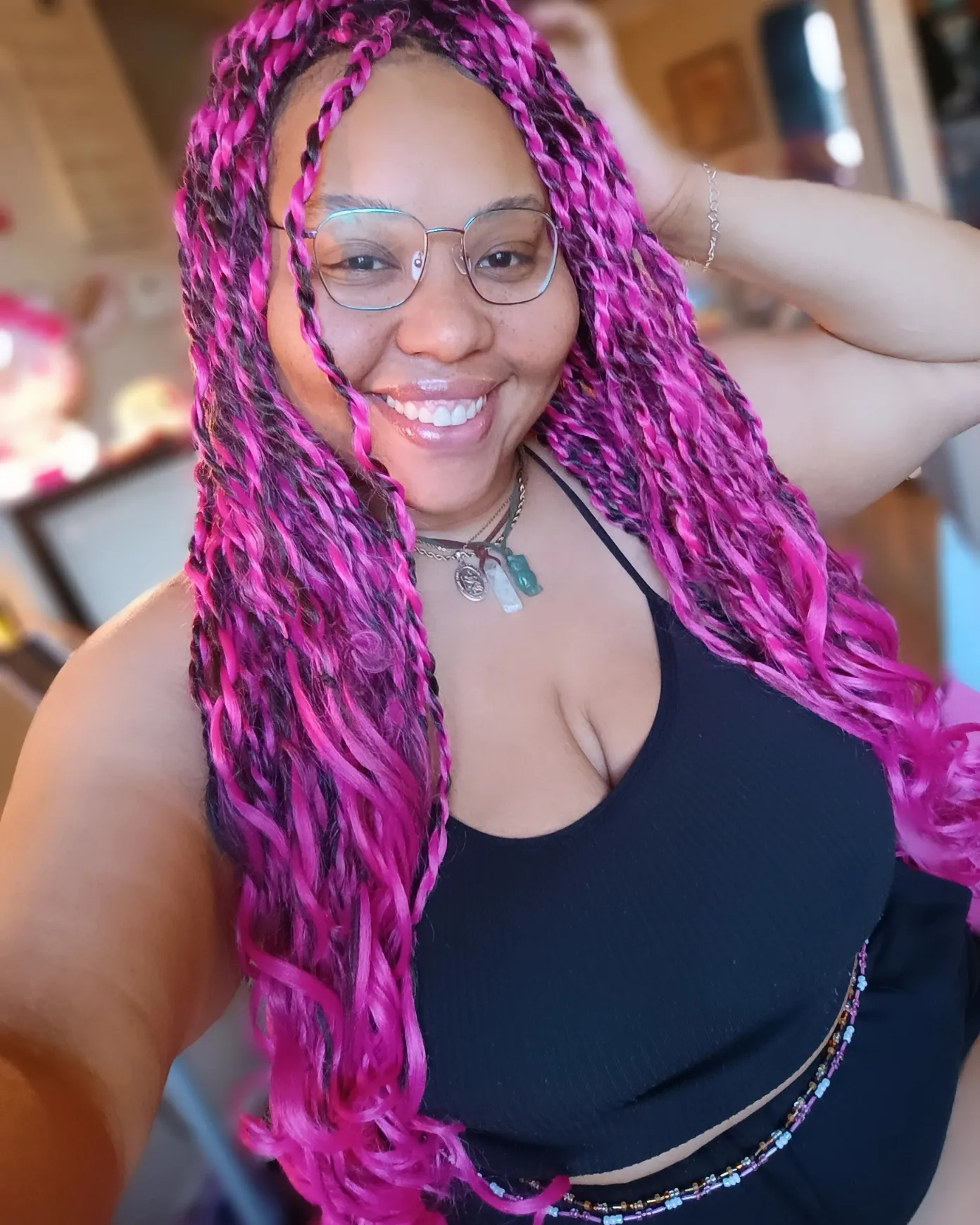 20 top Pink and Black Braids ideas in 2024