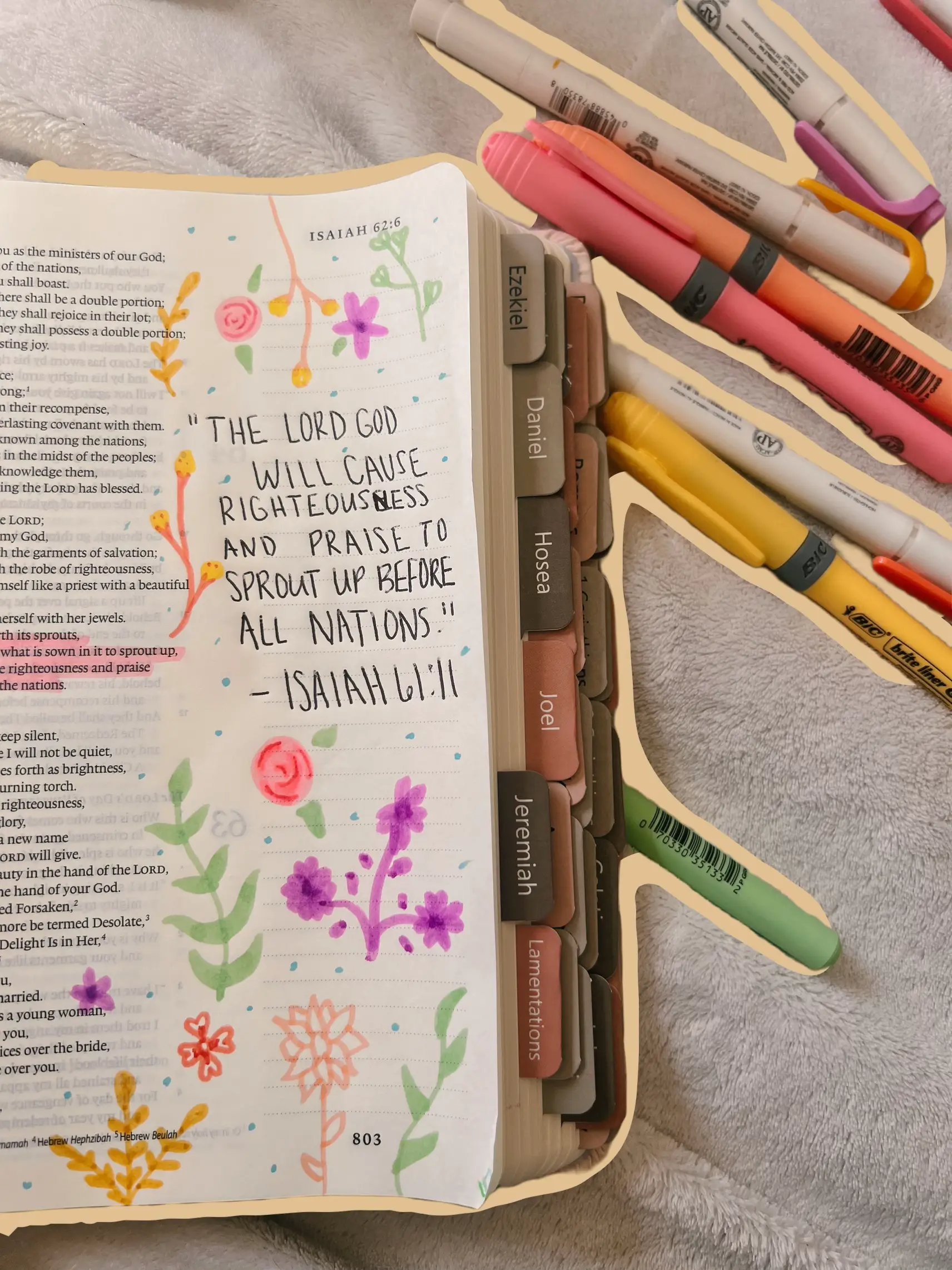 Bible Journaling Ideas: How To Use Washi Tape to Cover Bleed-Thru