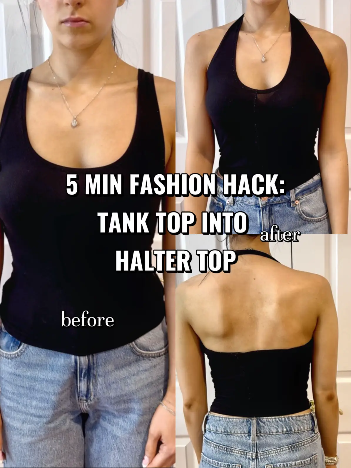 Lemon8 United States  HACK: how to hide your bra in halter tops +