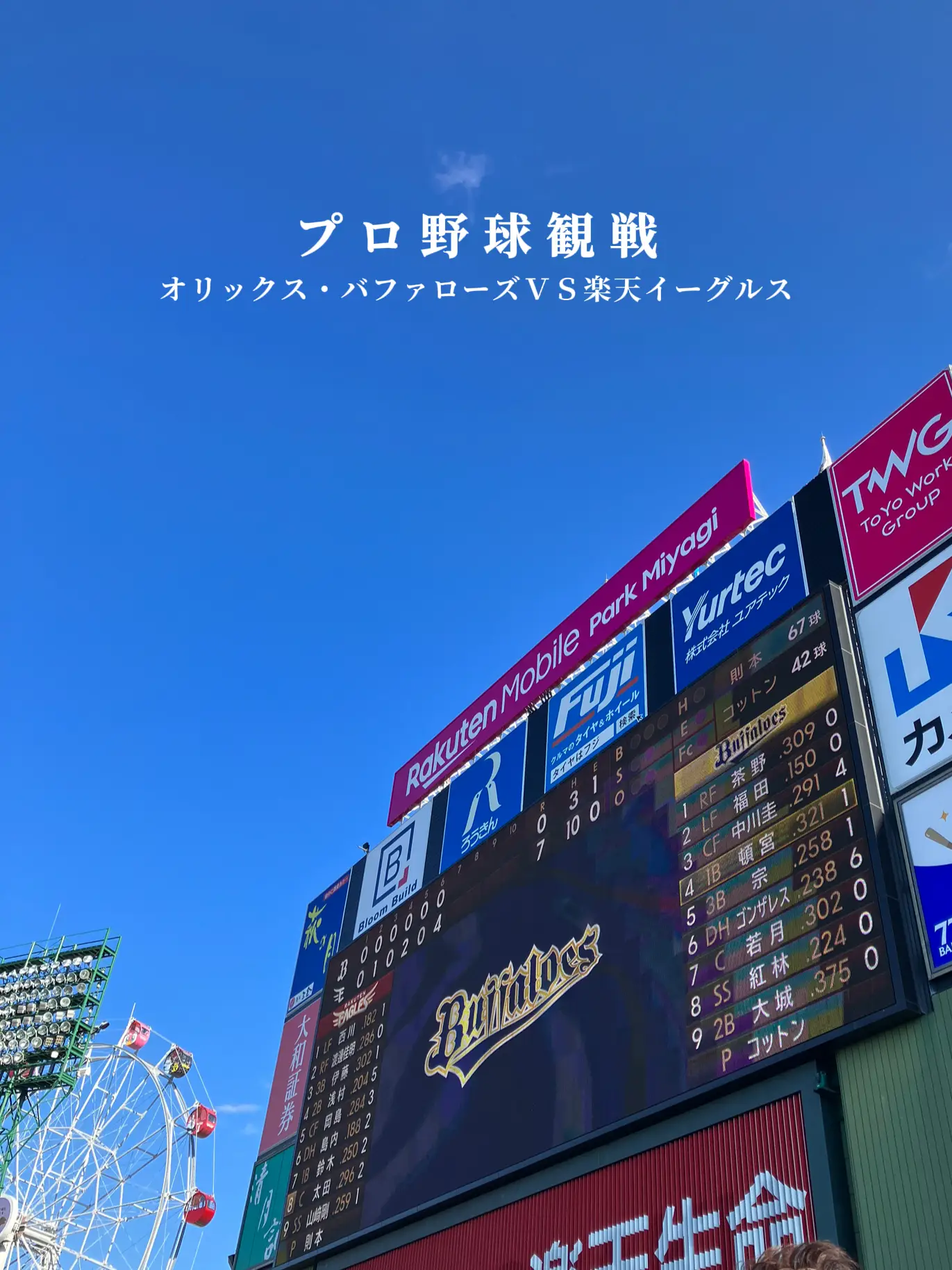 プロ野球観戦 | ﾐﾗ︎ ·͜·が投稿したフォトブック | Lemon8