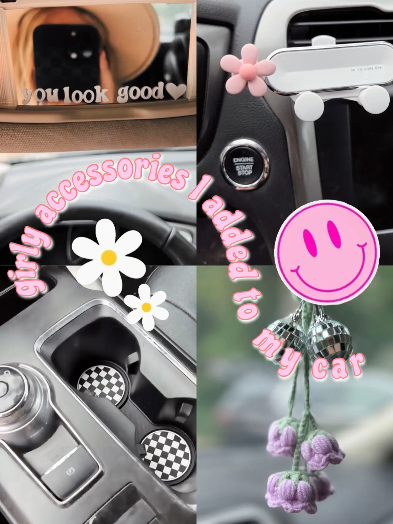 Car Accessories for Girls  Cute car accessories, Girly car, Girly car  accessories