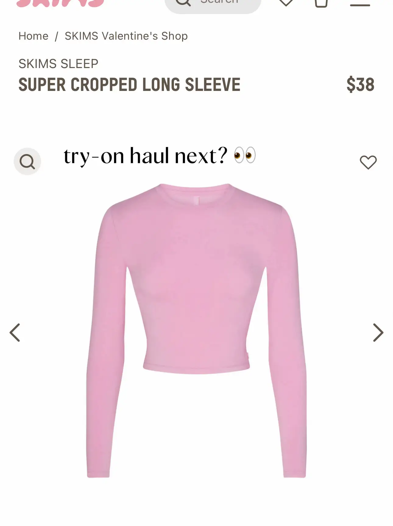 I will be buying more @SKIMS long sleeve tops immediately, a