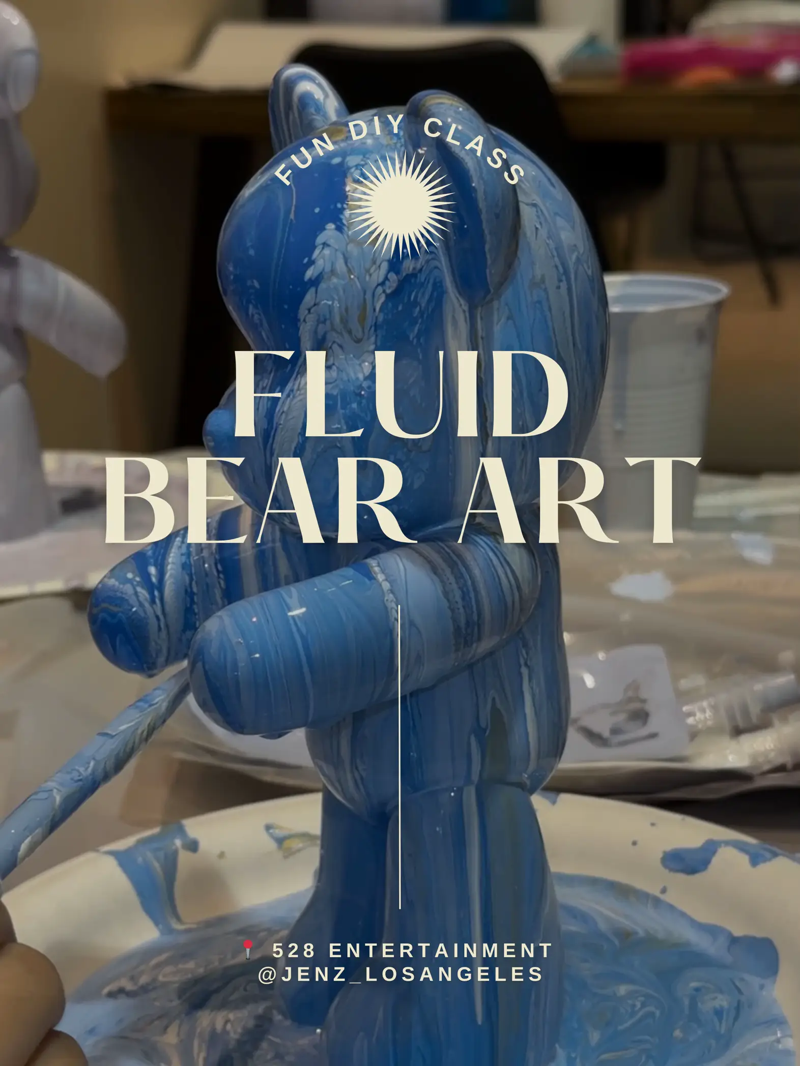 Fluid Bear Sculpture Diy, Diy Fluid Bear Painting