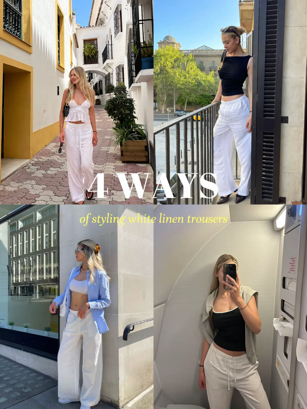 What shoes to wear with linen pants: 8 Options That Rock!  Linen pants  outfit, Linen pants outfit summer, White linen pants outfit