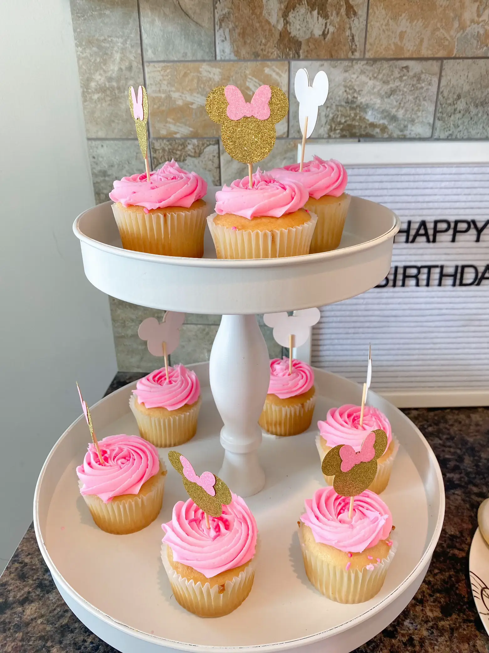 Minnie Mouse ears Cake topper - Itty Bitty Cake Toppers