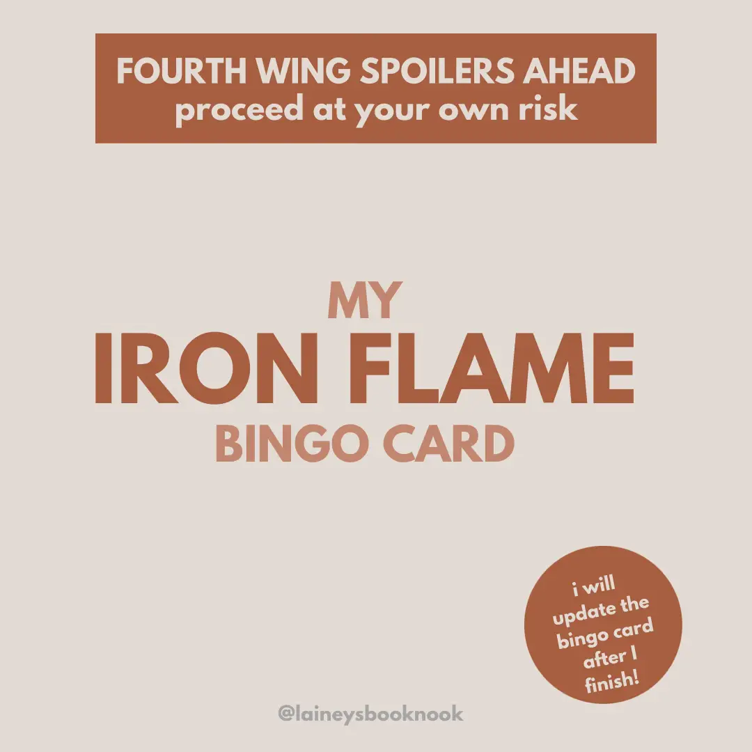 iron flame bingo card!, Gallery posted by laineysbooknook