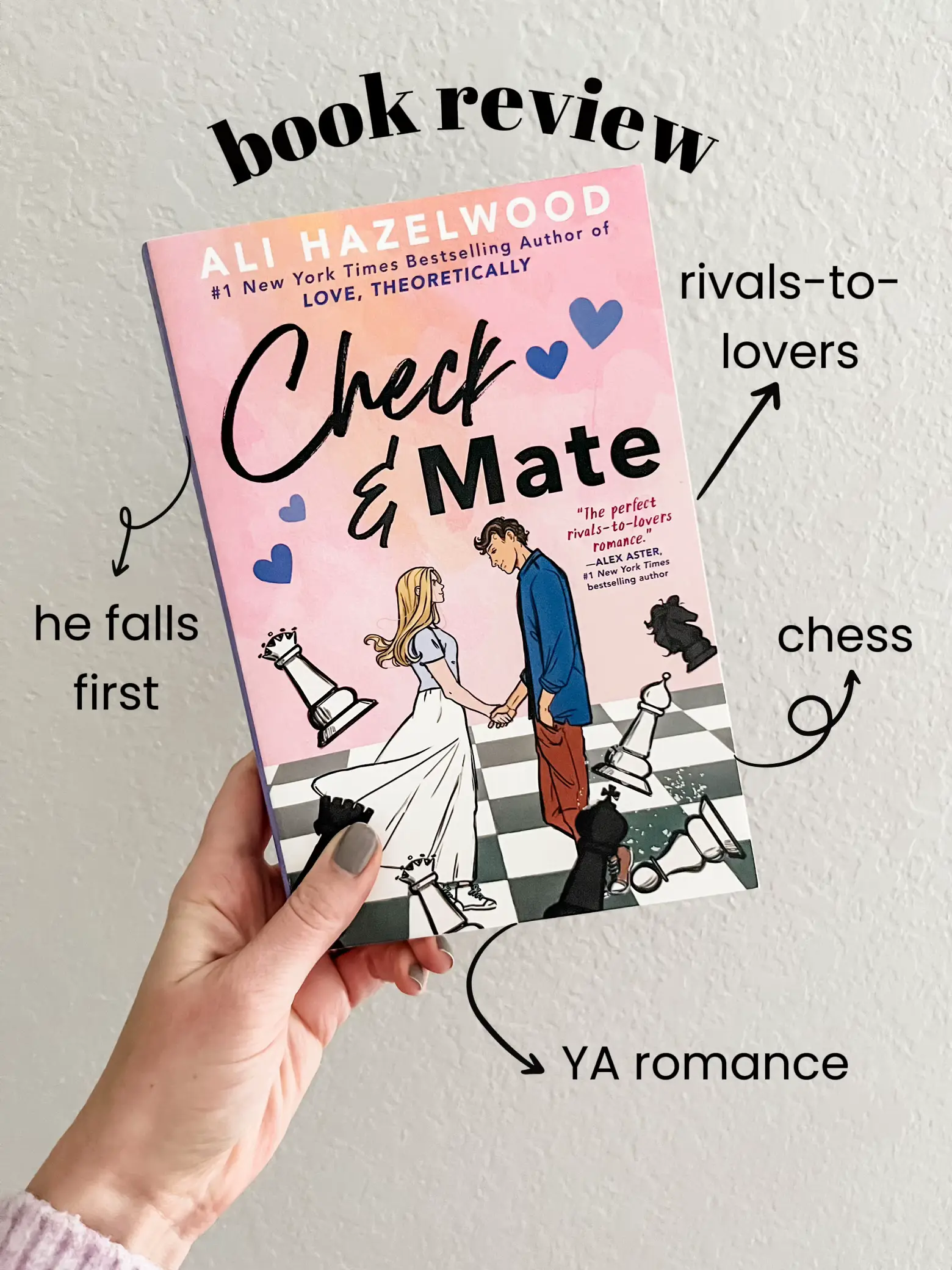 Bai on Instagram: BOOK REVIEW: Check & Mate by Ali Hazelwood /5 The Facts:  chess babes, trauma, delicious rivals, he falls first (as he should), slow  burn As usual with Ali's books