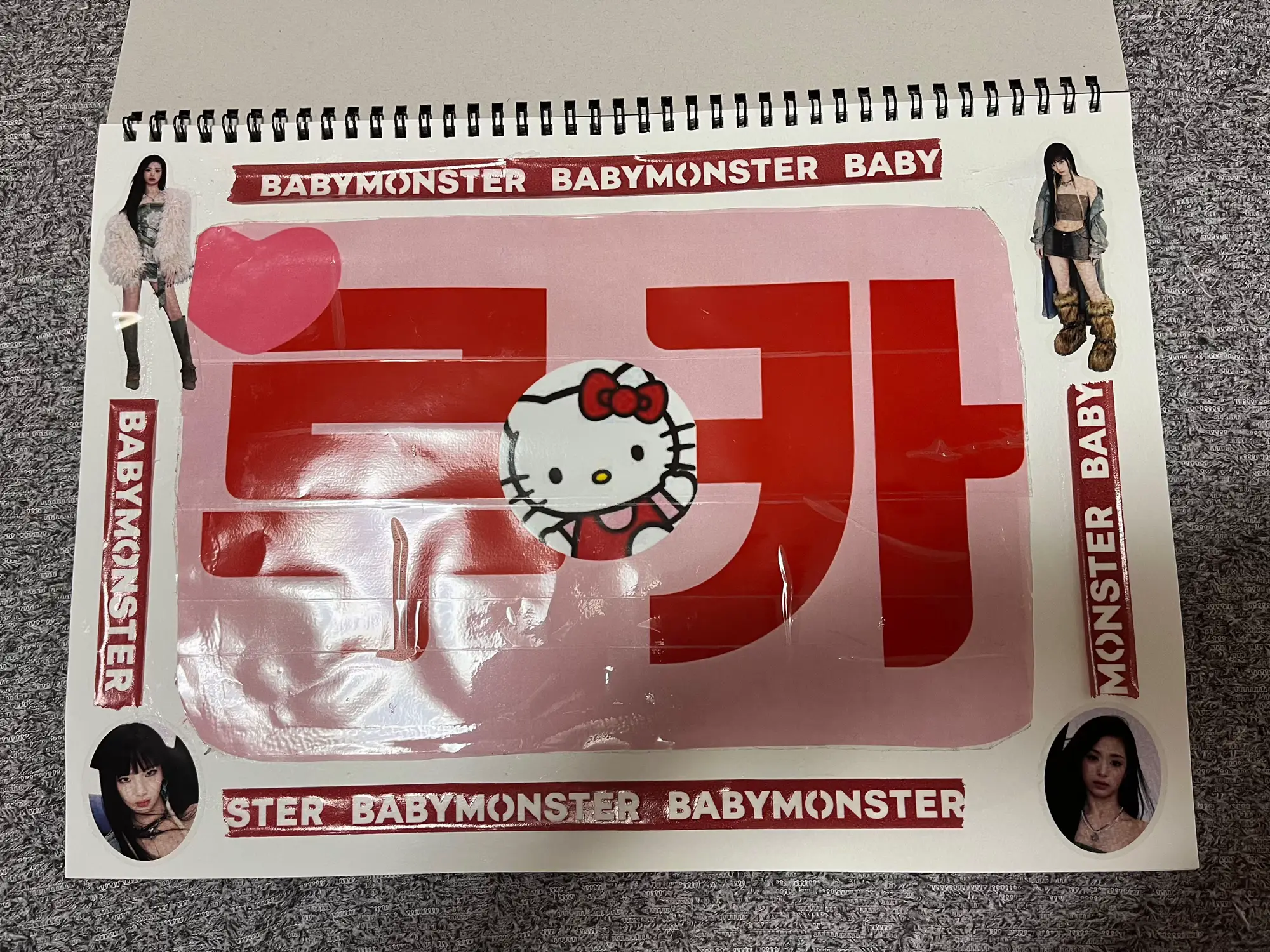 人気カラーの BABYMONSTER HELLO MONSTERS 銀テープ （ASA Birthday Photo テープ・結束具