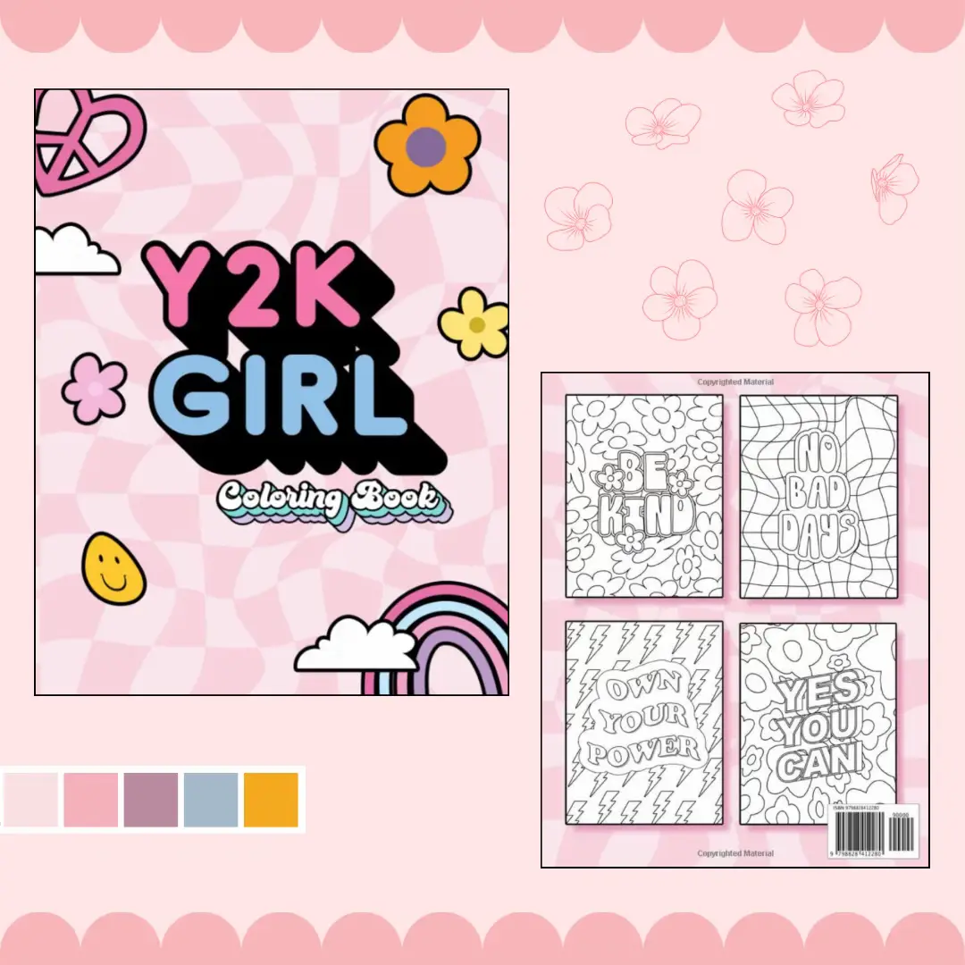 Aesthetic Girl Coloring Book: Cute Coloring Books for Adults Teen Girls  Beautiful Minimalist Illustrations for Stress Relief and Relaxation