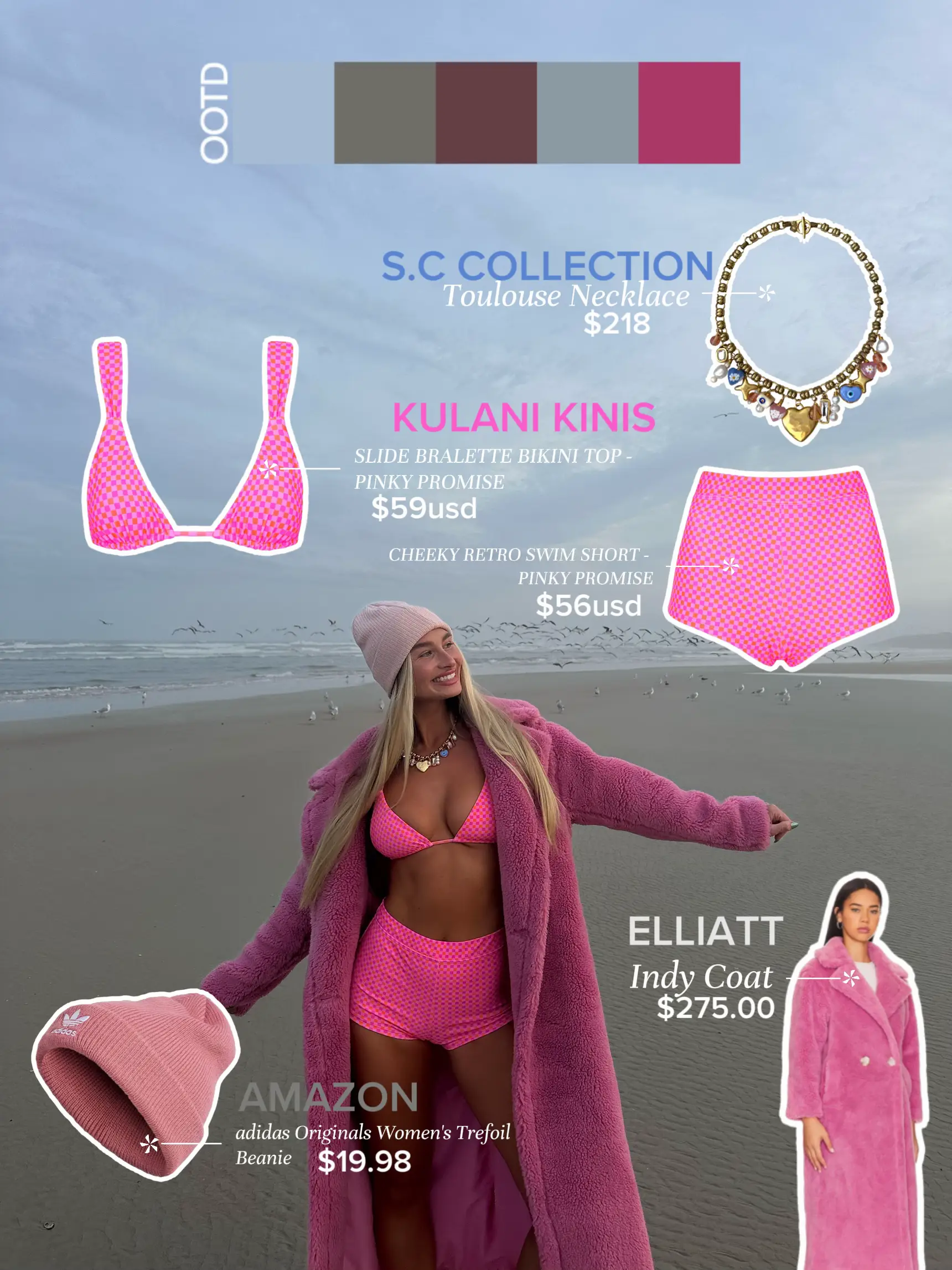 Pink adidas Originals Trefoil Logo Bralette