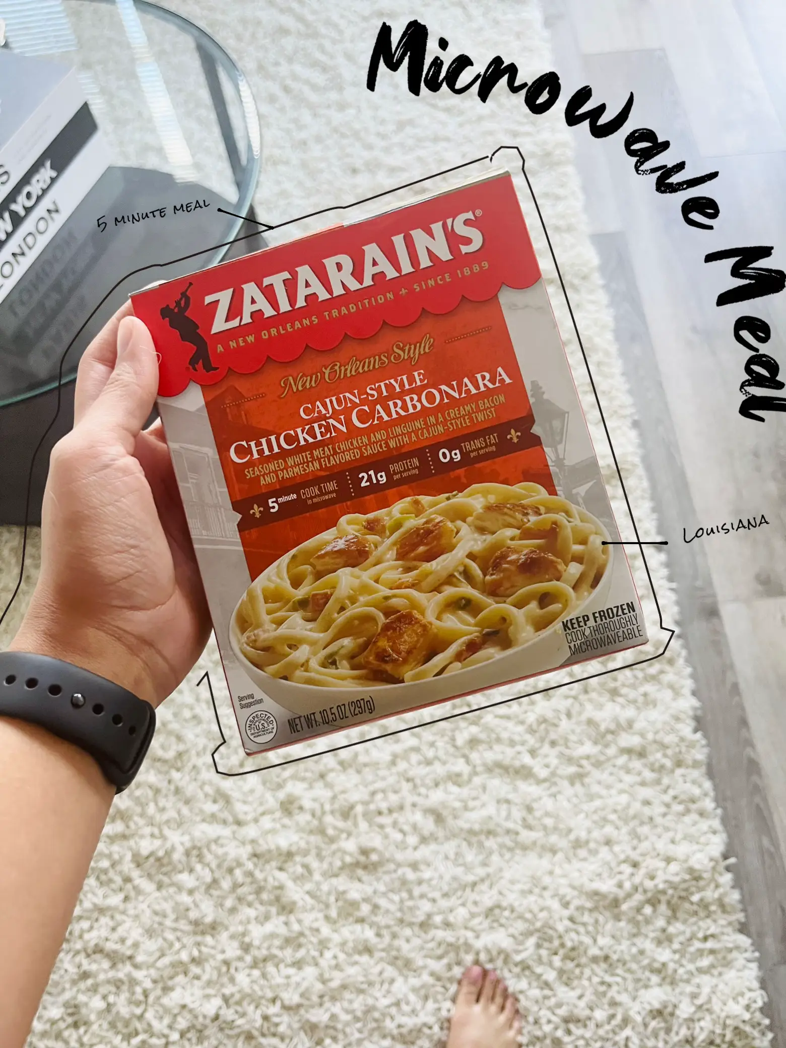 Zatarain's Frozen Meal - Cajun Chicken Carbonara, 10.5 oz Packaged