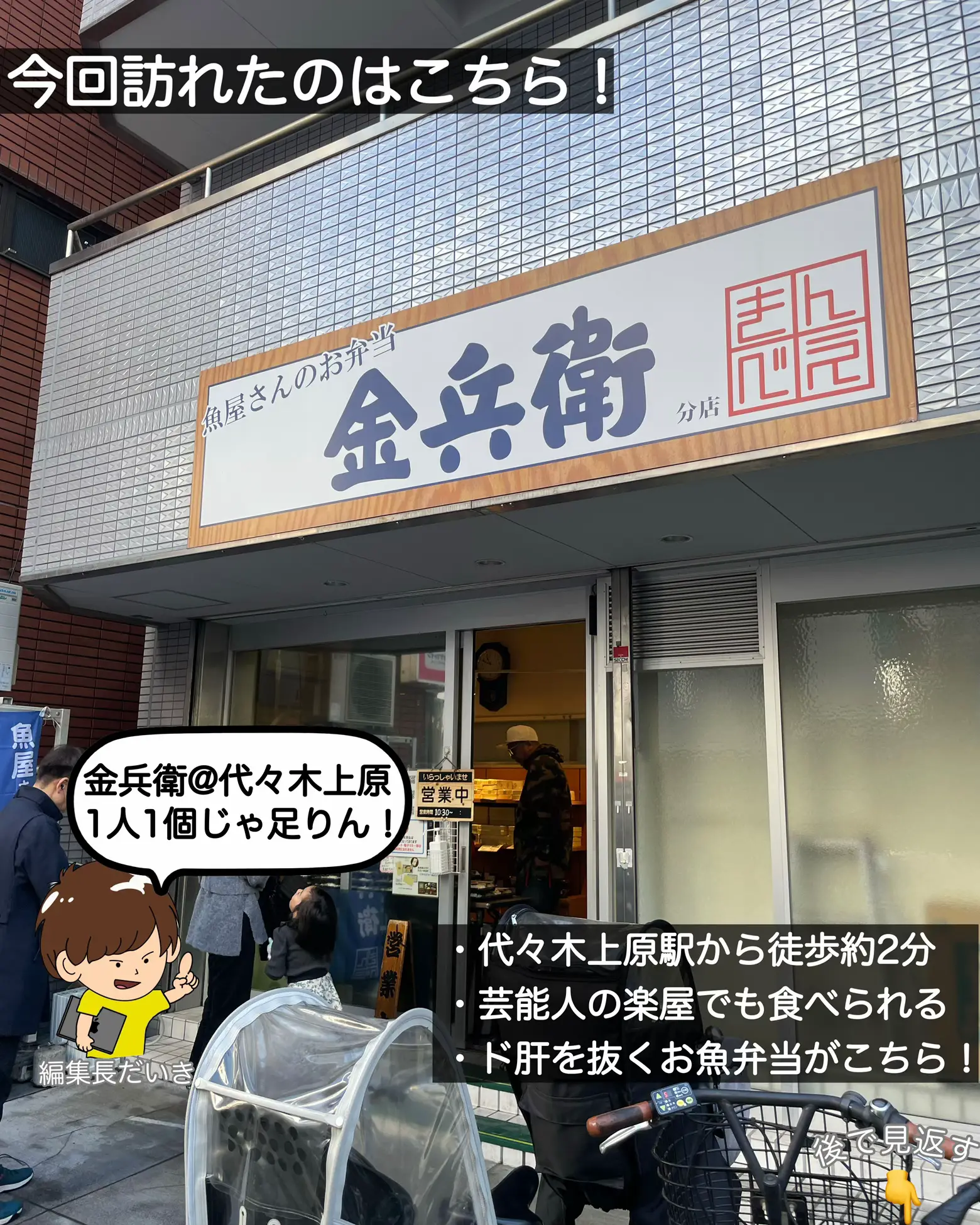 金兵衛　代々木上原分店　※不定休>