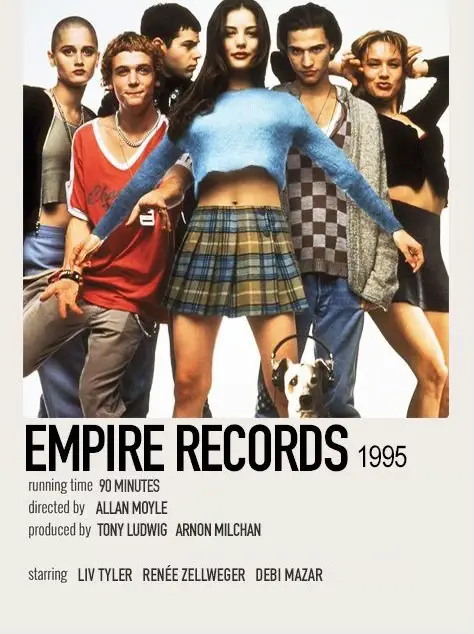  A movie poster for Empire Records 1995