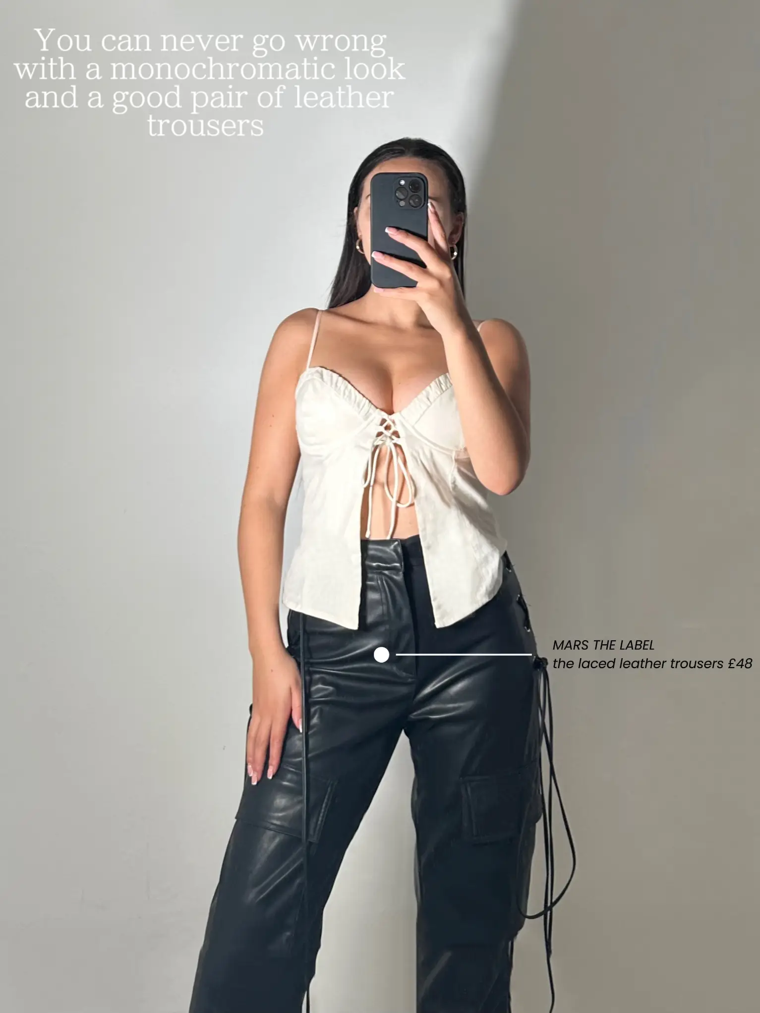 The Leather asymmetric zip jumpsuit- Black – marsthelabel