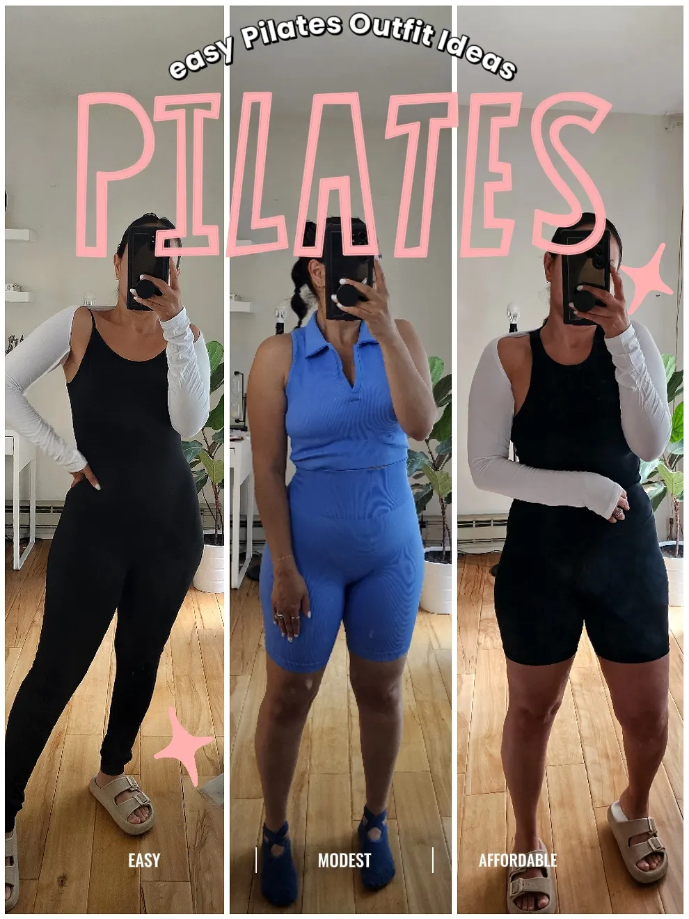 What we wore to class today #pilates #pilatesoutfit #pilatesootd