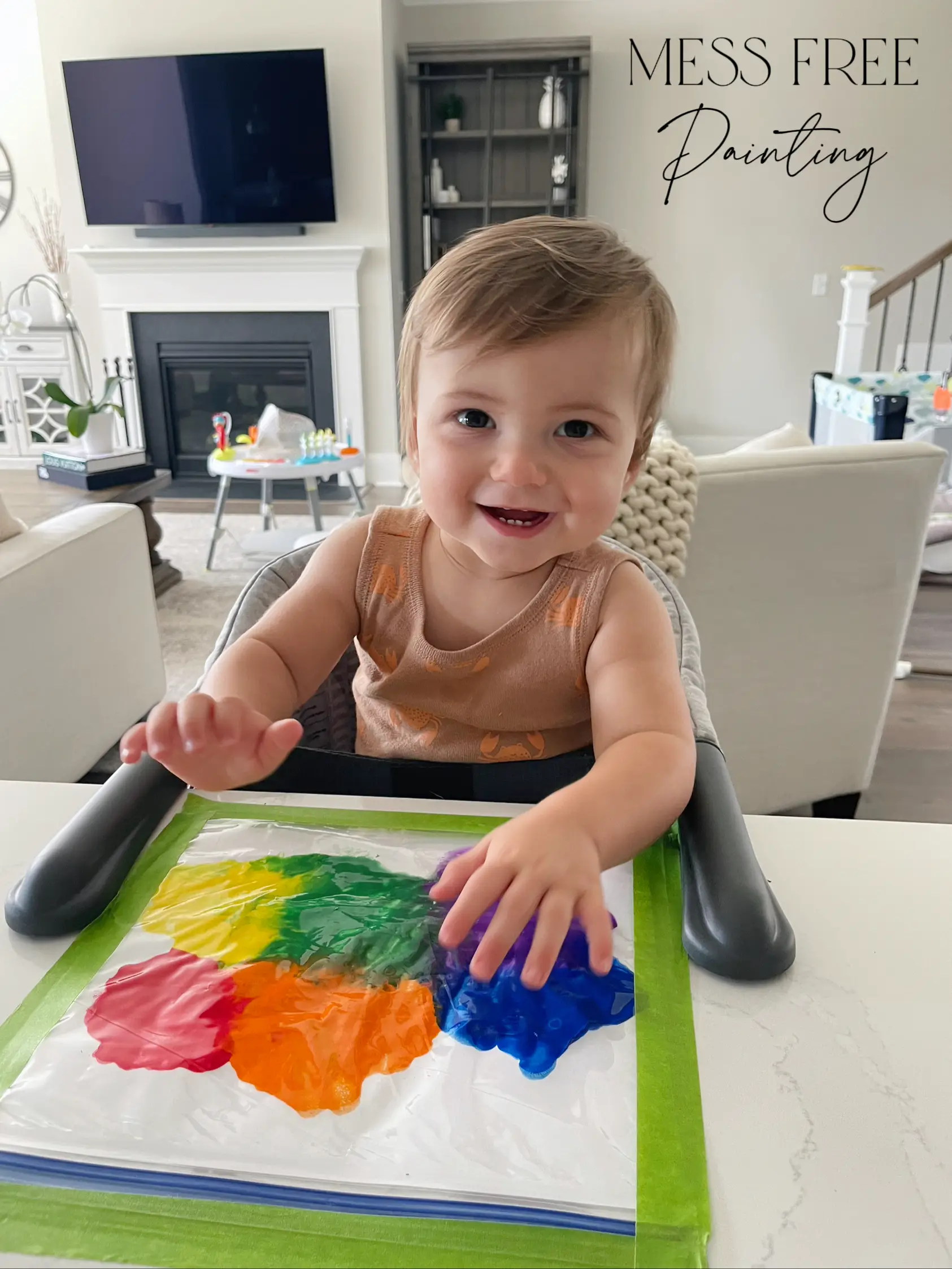 mess-free painting for toddlers - Lemon8 Search