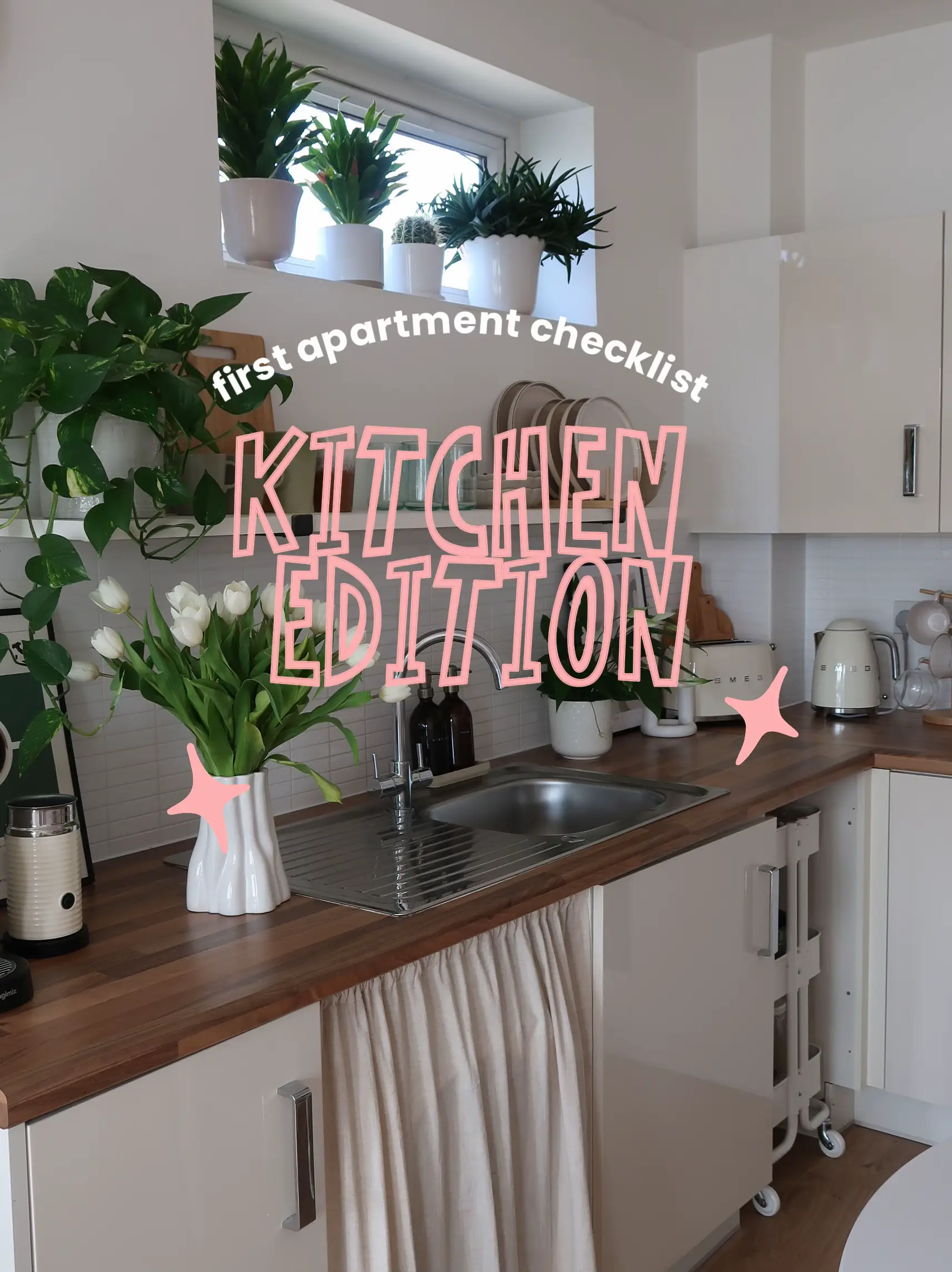The Ultimate Apartment Kitchen Essentials Checklist - Delightfully Sarah