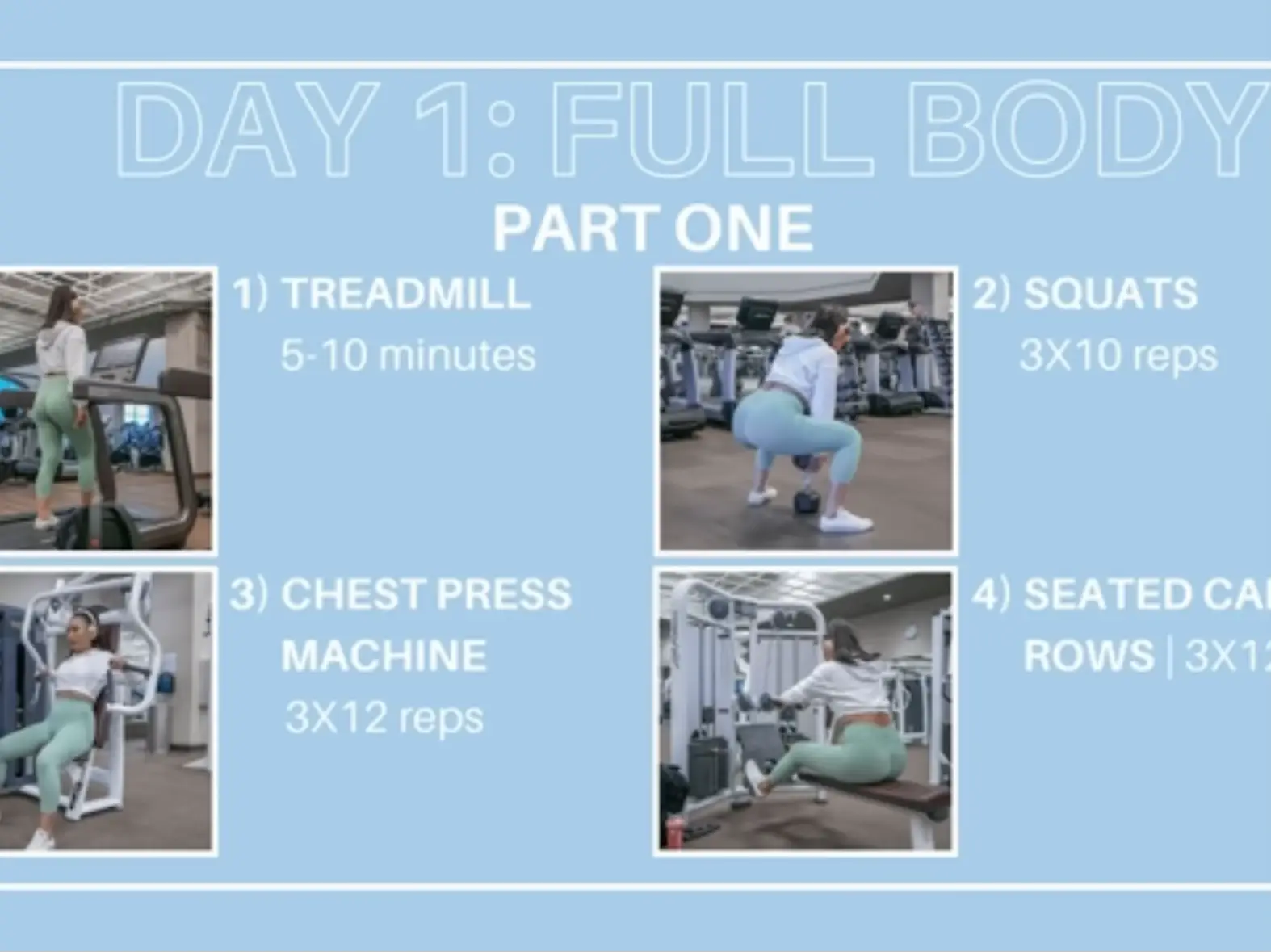 Treadmill full outlet body workout