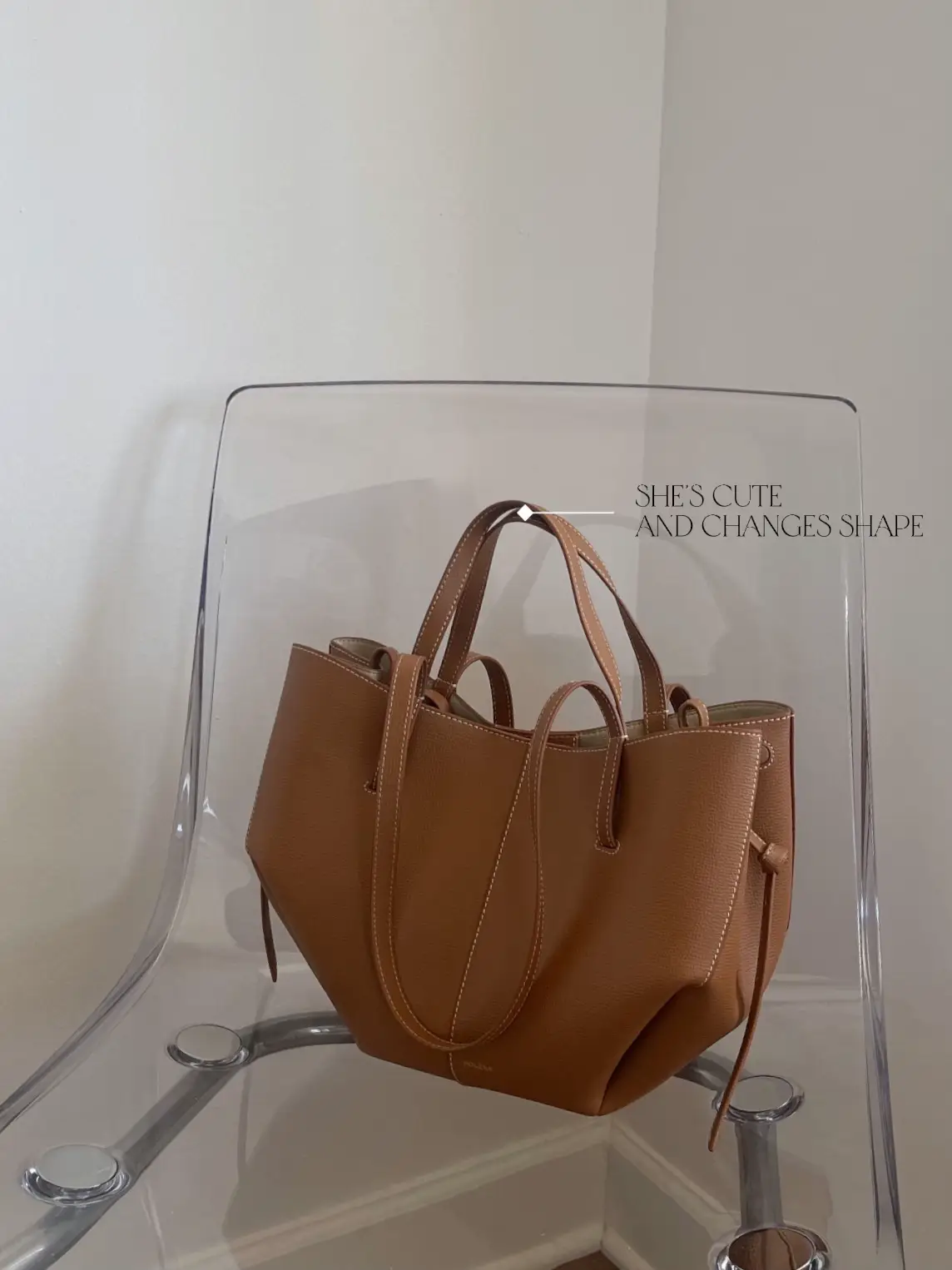 Polène | Bag - Cyme - Taupe Textured Leather