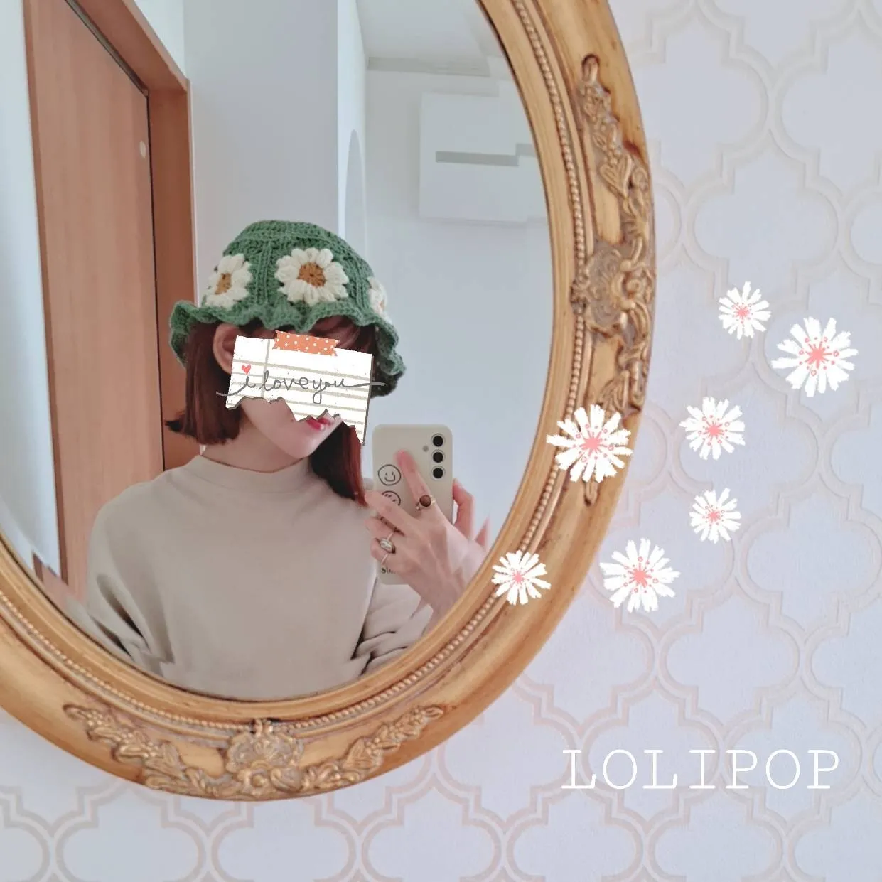 ぷっくりデイジーモチーフのクロシェハット🌼.* | LOLIPOP y2k