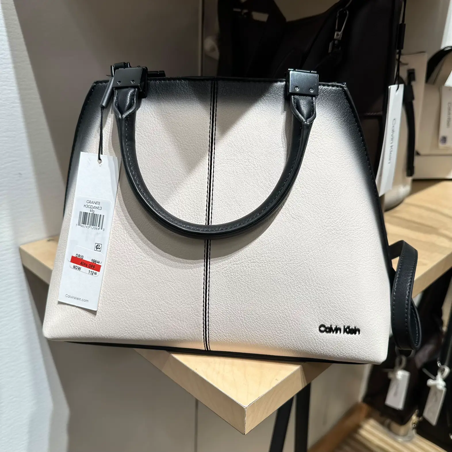 Black & White Calvin Klein purses at Macy’s Gallery posted by