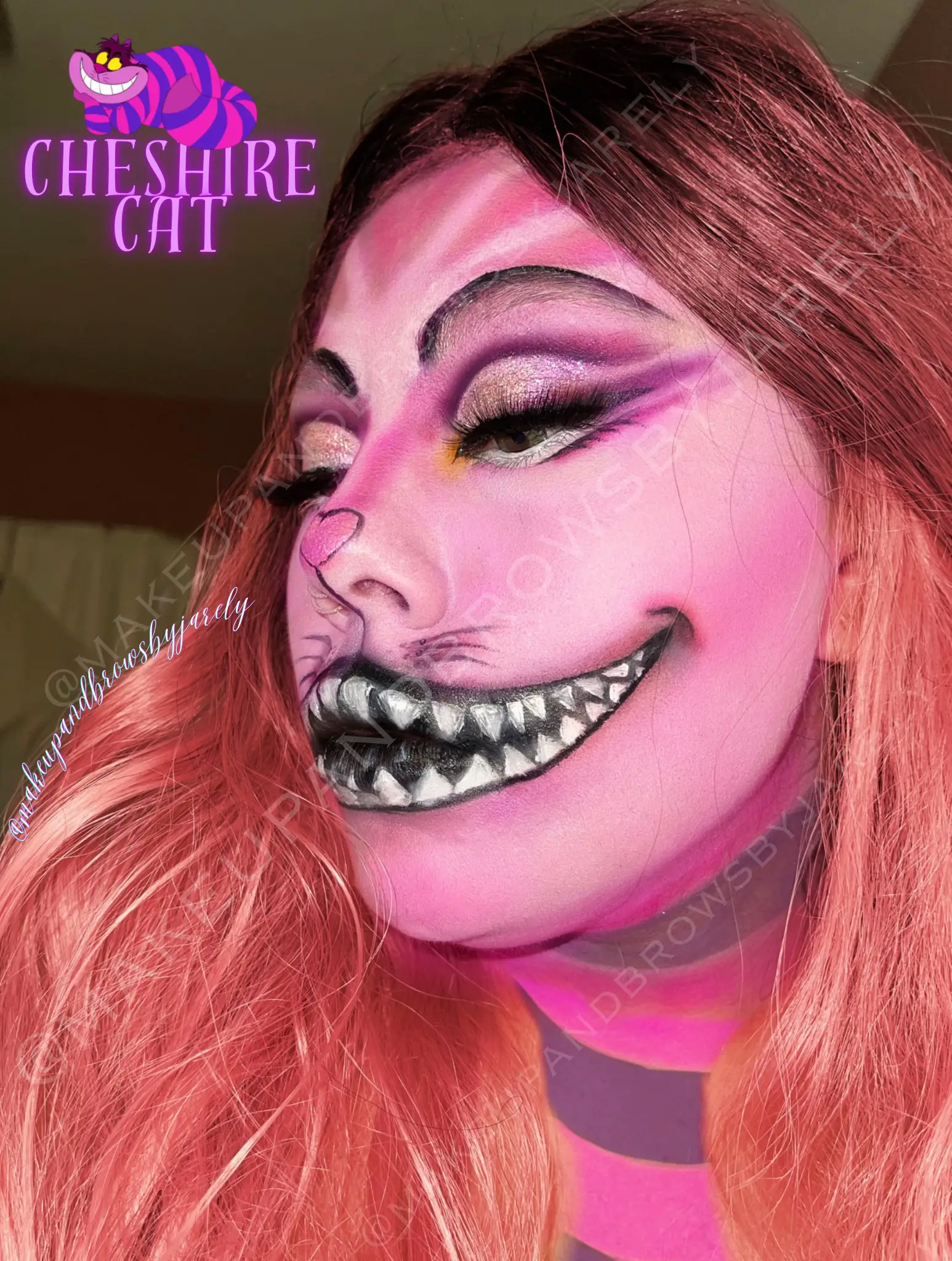 Makeup Look: Cheshire Cat (Alice in Wonderland) Inspired