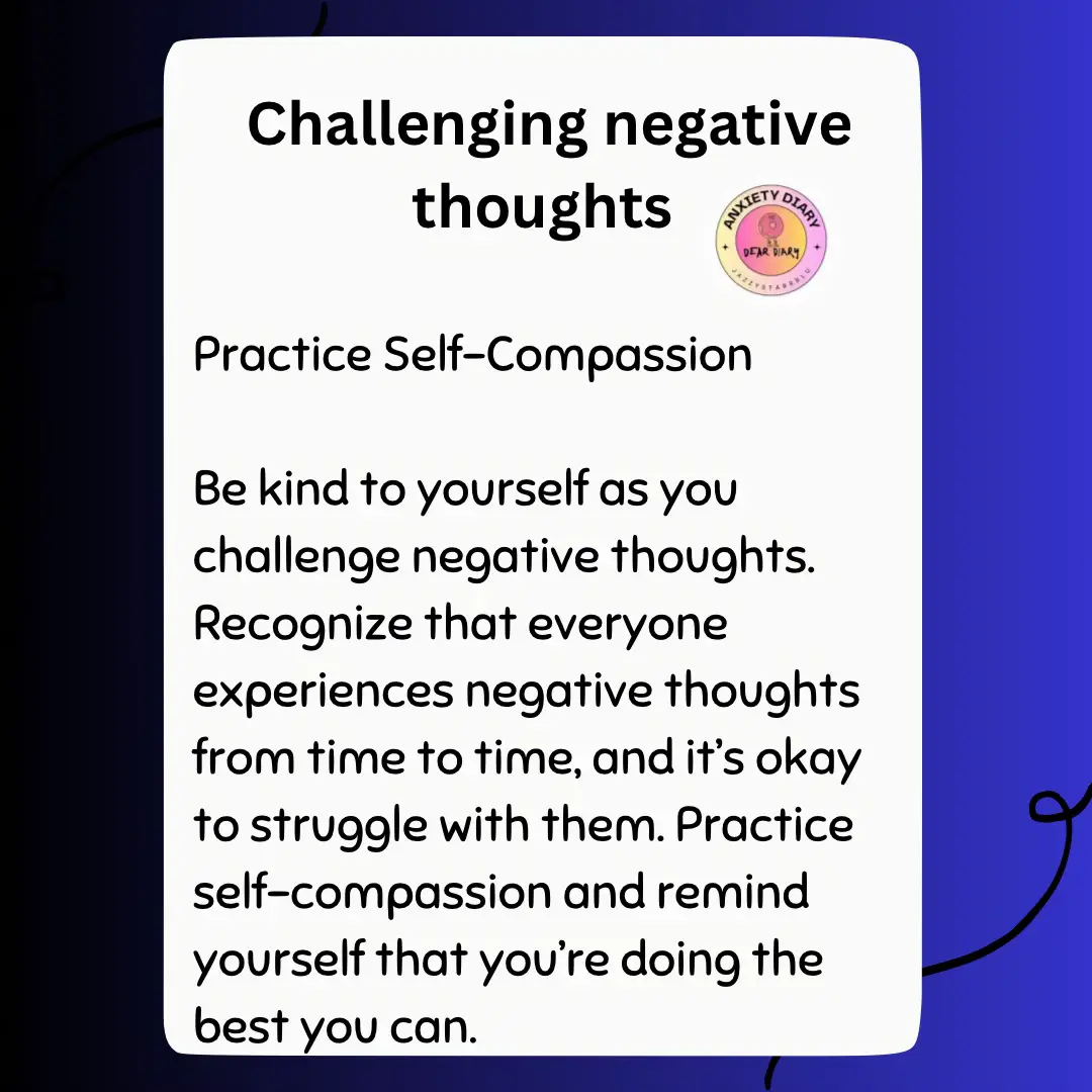 Challenging negative thoughts