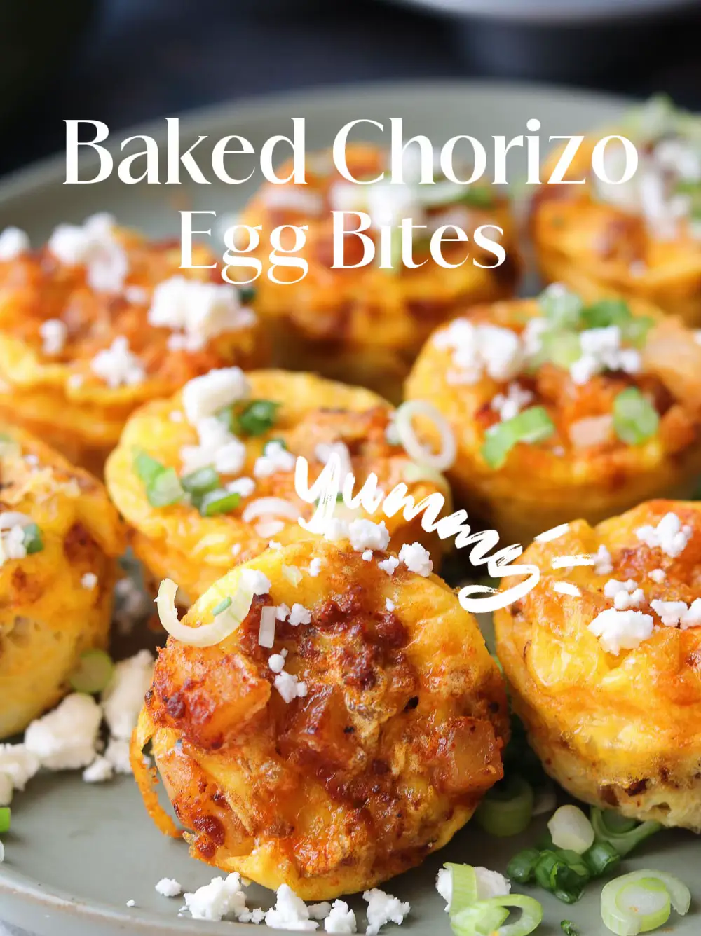 Easy Baked Chorizo Egg Bites – Claudia's Table