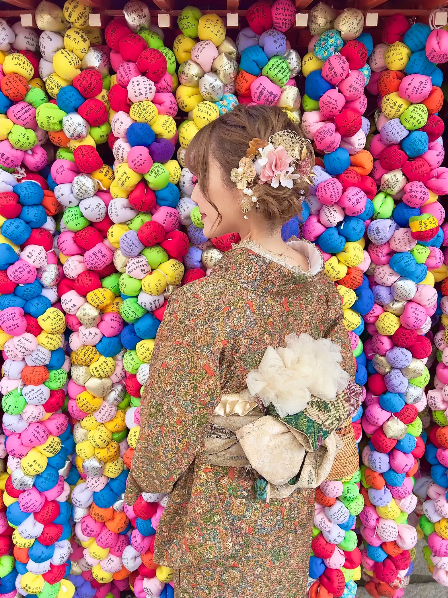 豪華 振袖6点セット 正絹 ❤︎可憐な八重桜に囲まれて❤︎