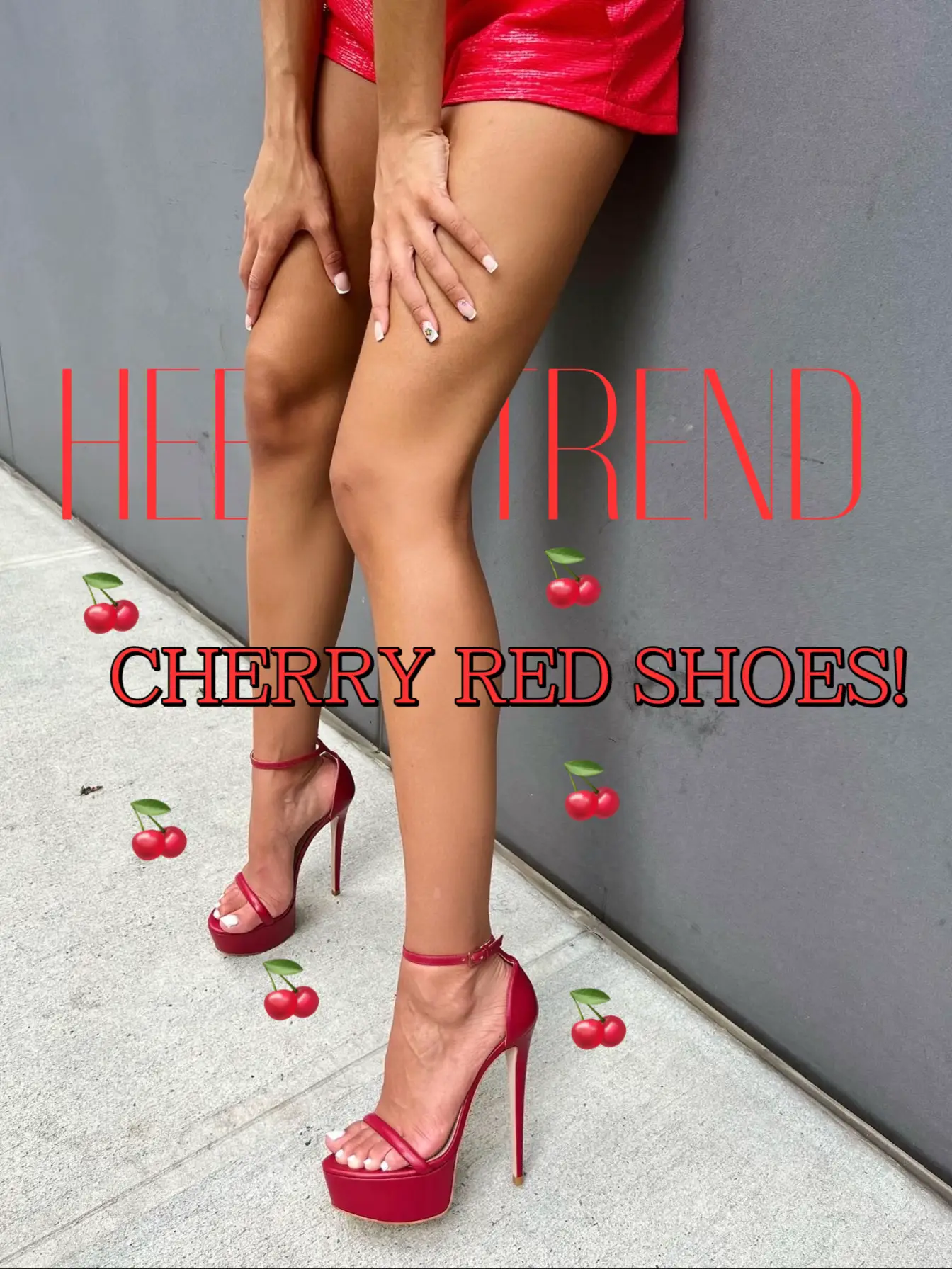 Cherry red hotsell high heels