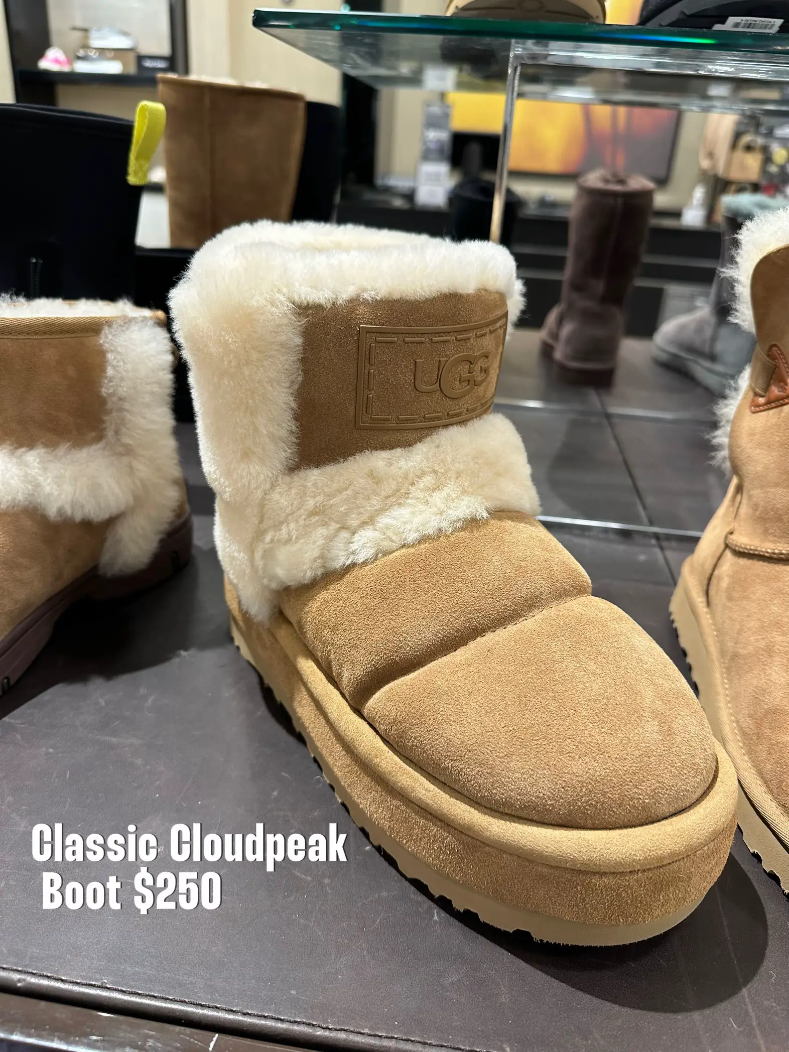 ugg sheepskin pouf