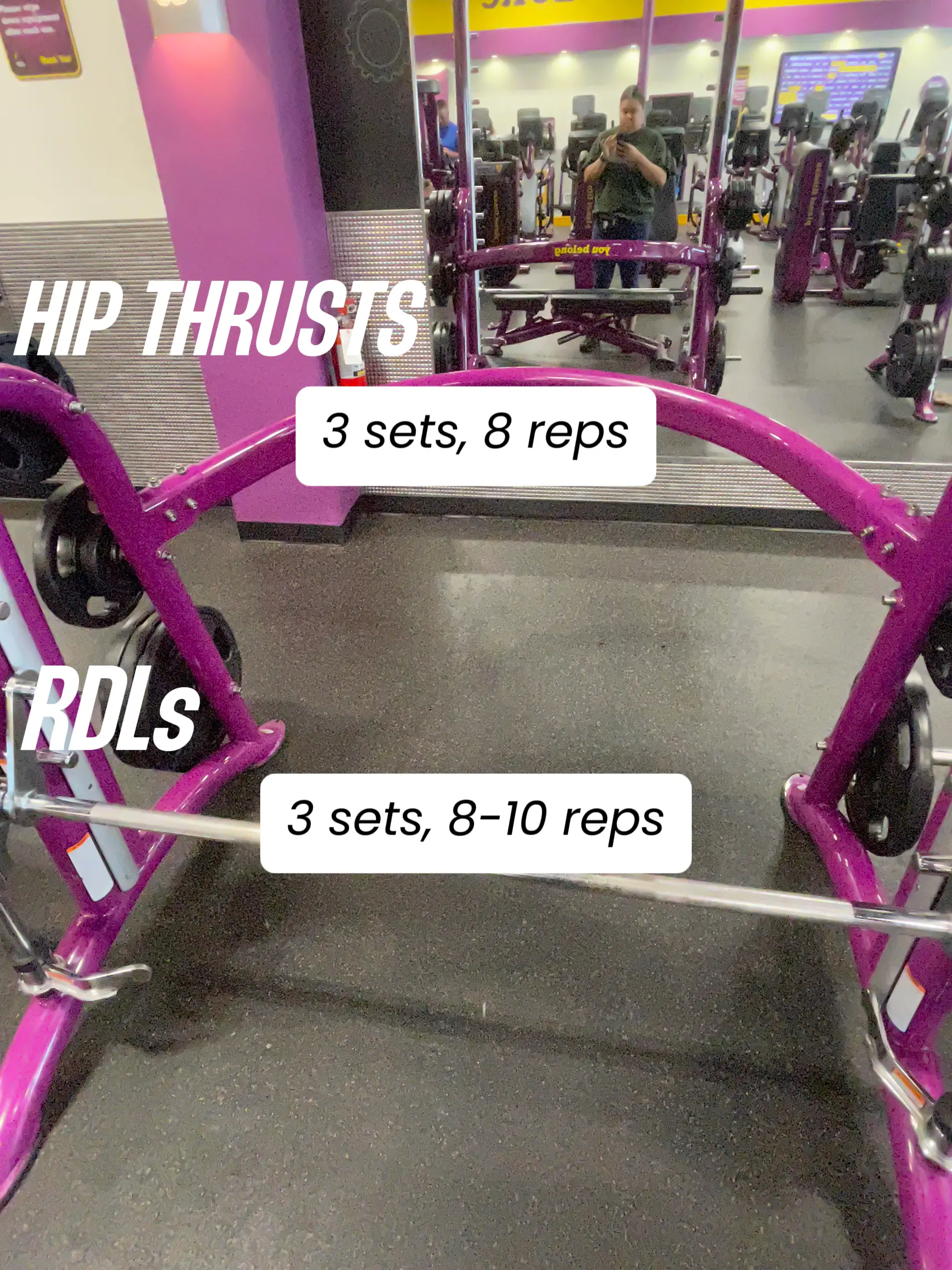 Hip thrust discount machine planet fitness