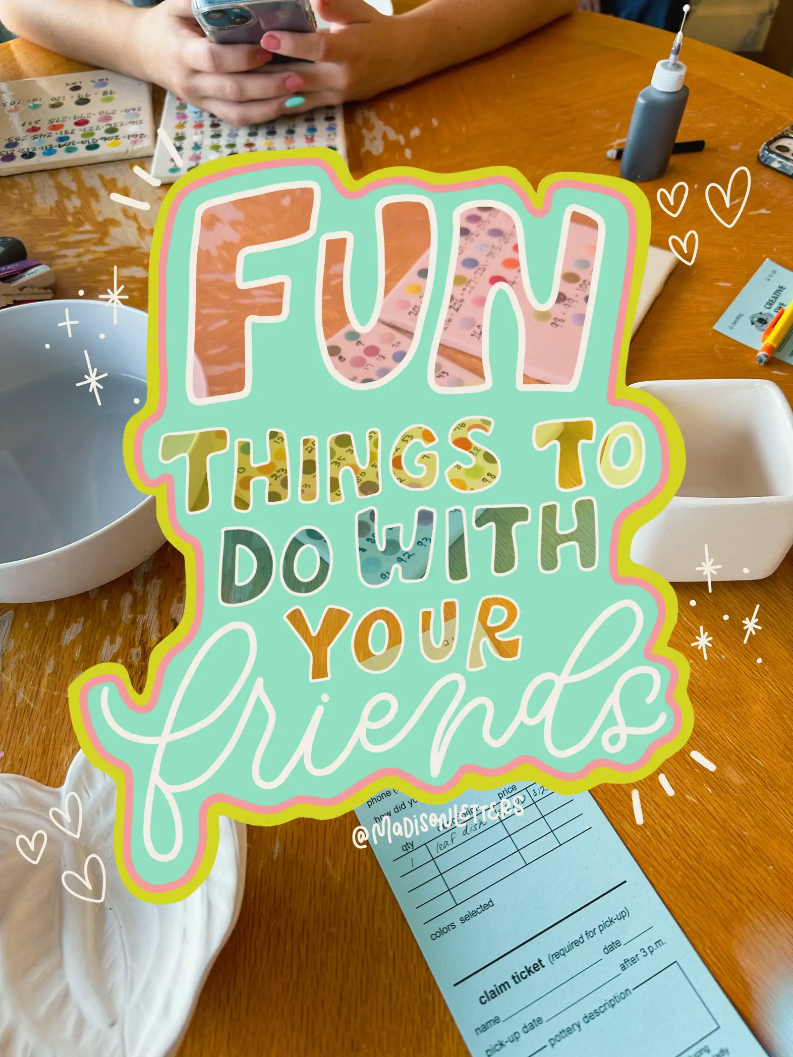 7 fun (+ cheap) things to do with friends!