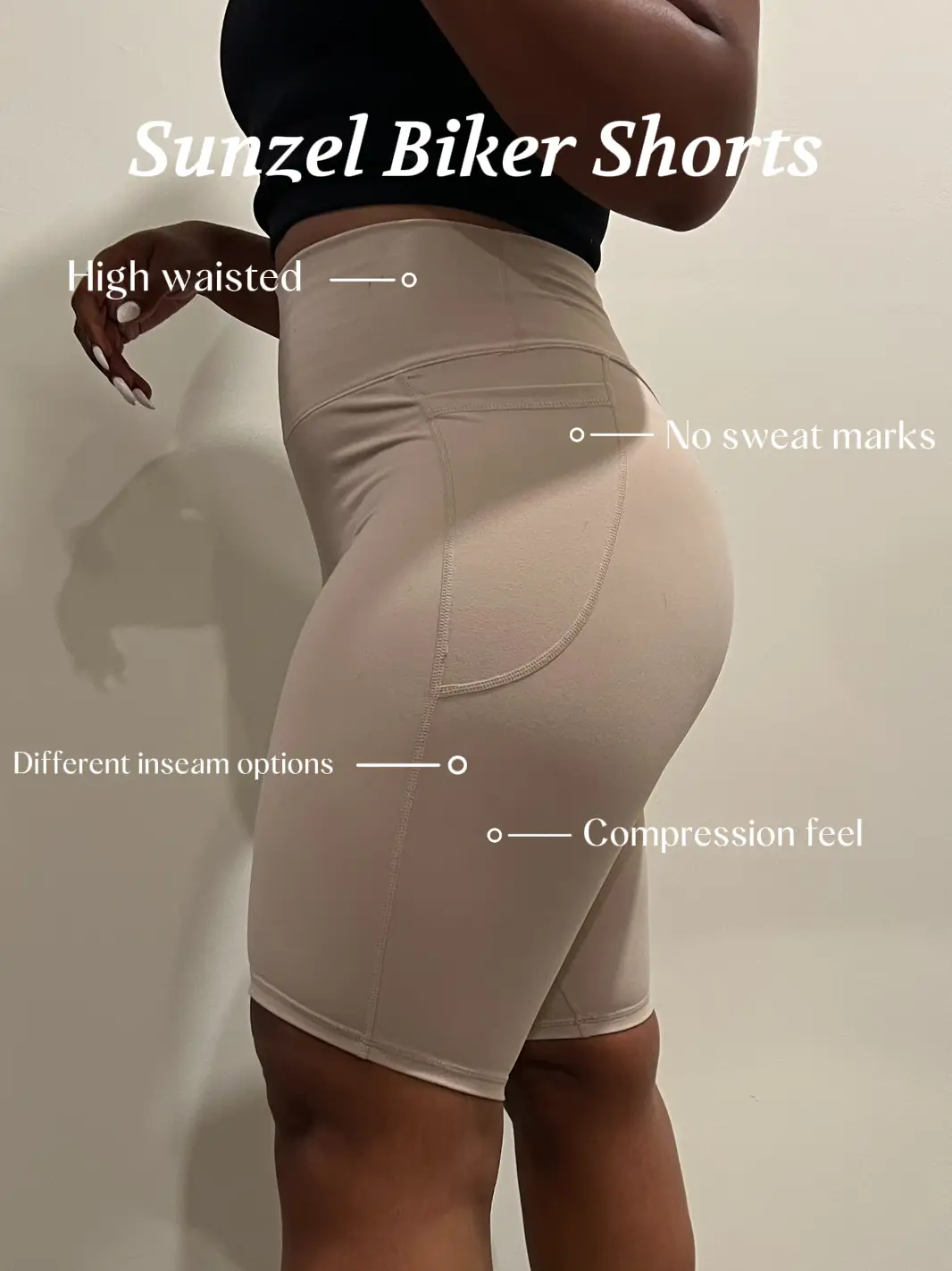Sunzel Women's Biker Shorts in High Waist Tummy Control with No