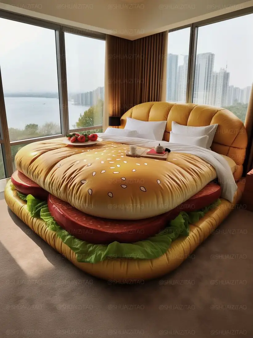 Hamburger bed for the foodies 🍔😋 | Gallery posted by 🏡HousingInfo | Lemon8