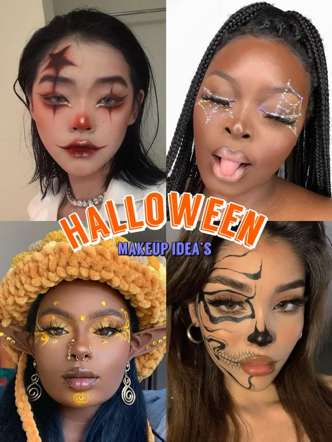 30+ Rhinestone Halloween Makeup Ideas