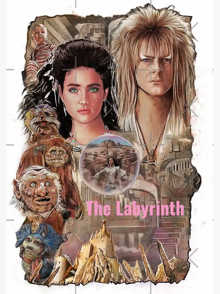 Labyrinth Movie Poster [David Bowie, Jennifer Connelly] 24x36