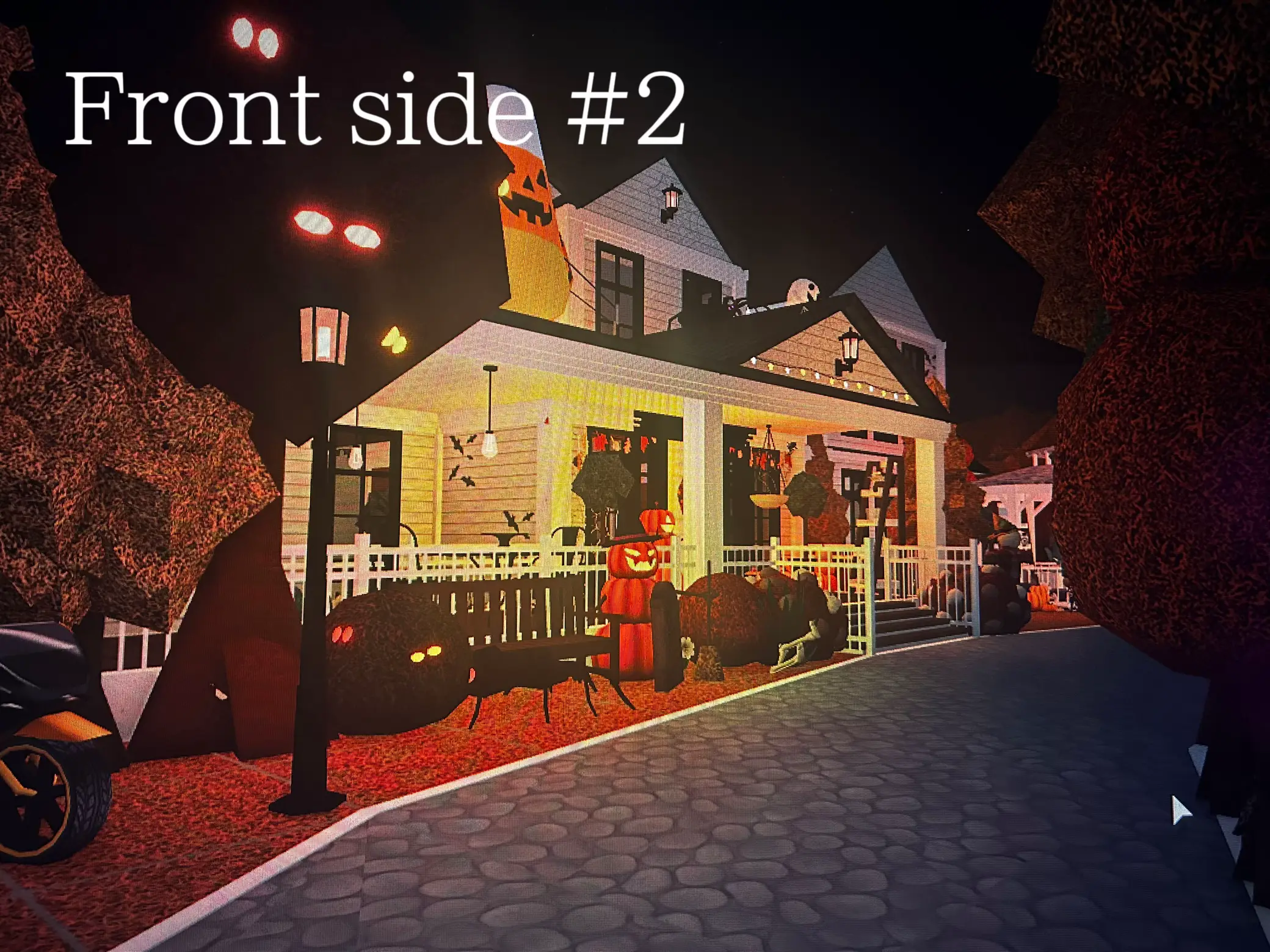 BLOXBURG: HALLOWEEN AUTUMN MODERN MANSION TOUR! (No Large Plot) 