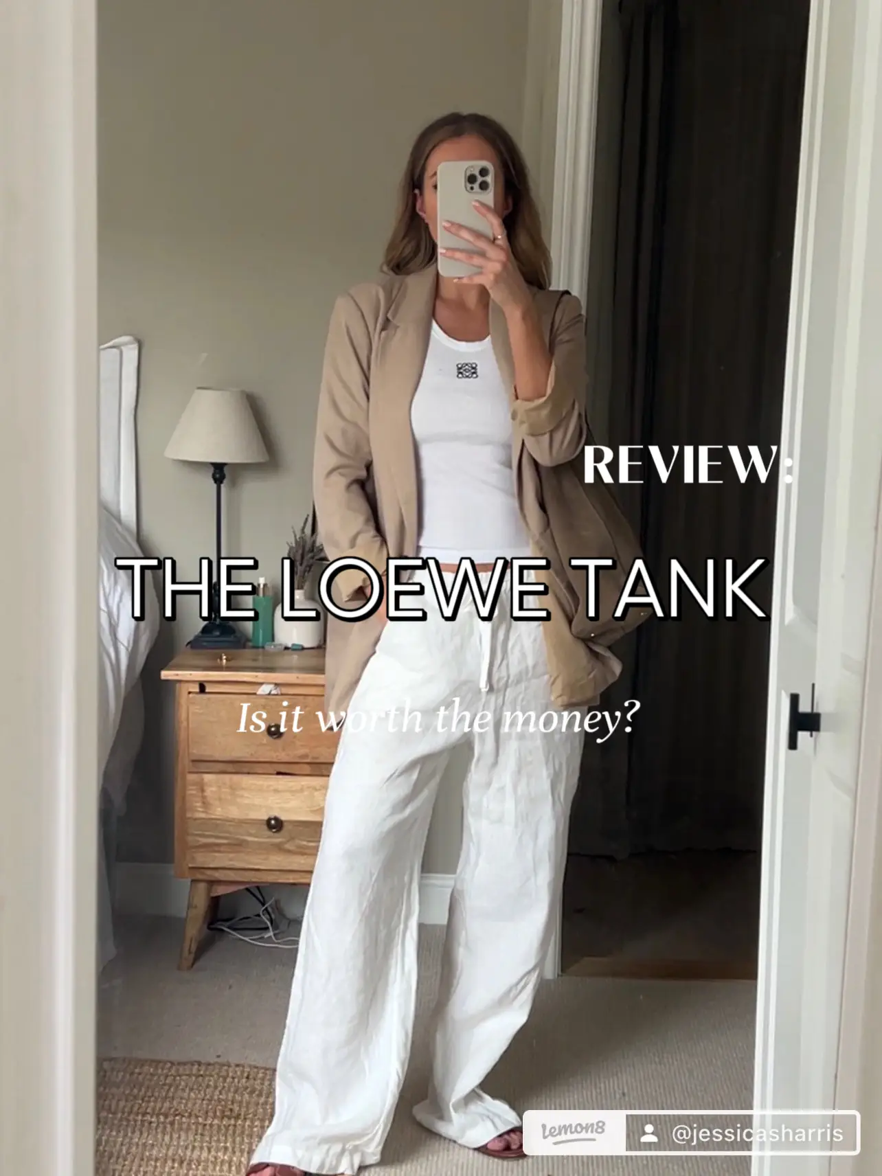 Is the @loewe tank top worth type? Link in bio 🤓 How much is there to say  about a tank top? Actually a lot if you consider its histor