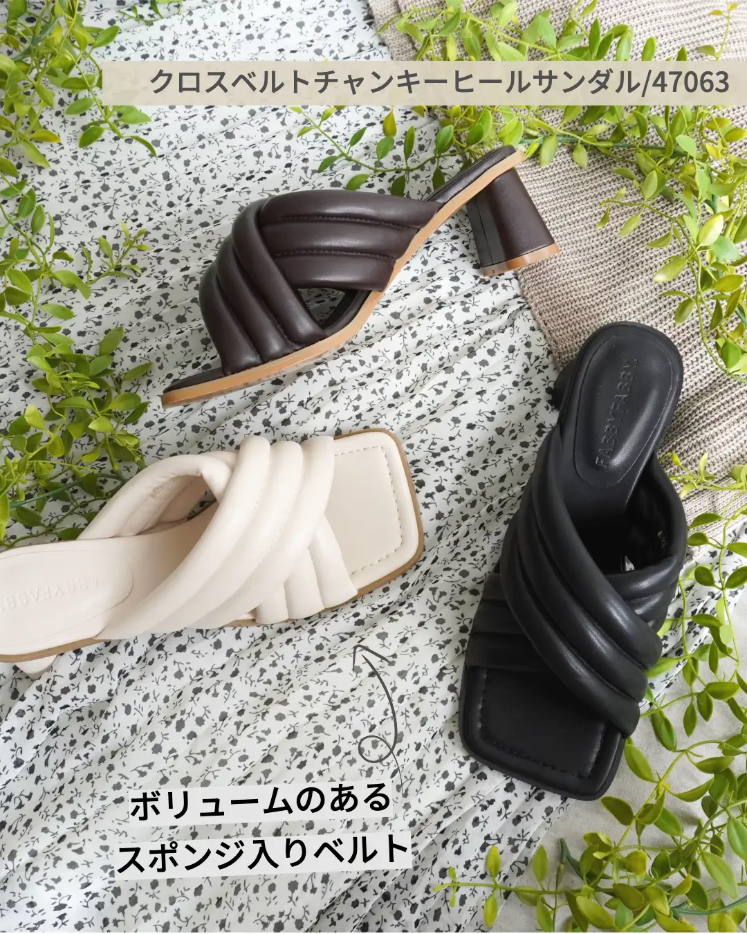 ジルサンダー サンダル トング チャンキーヒール ベルクロ 39 黒  