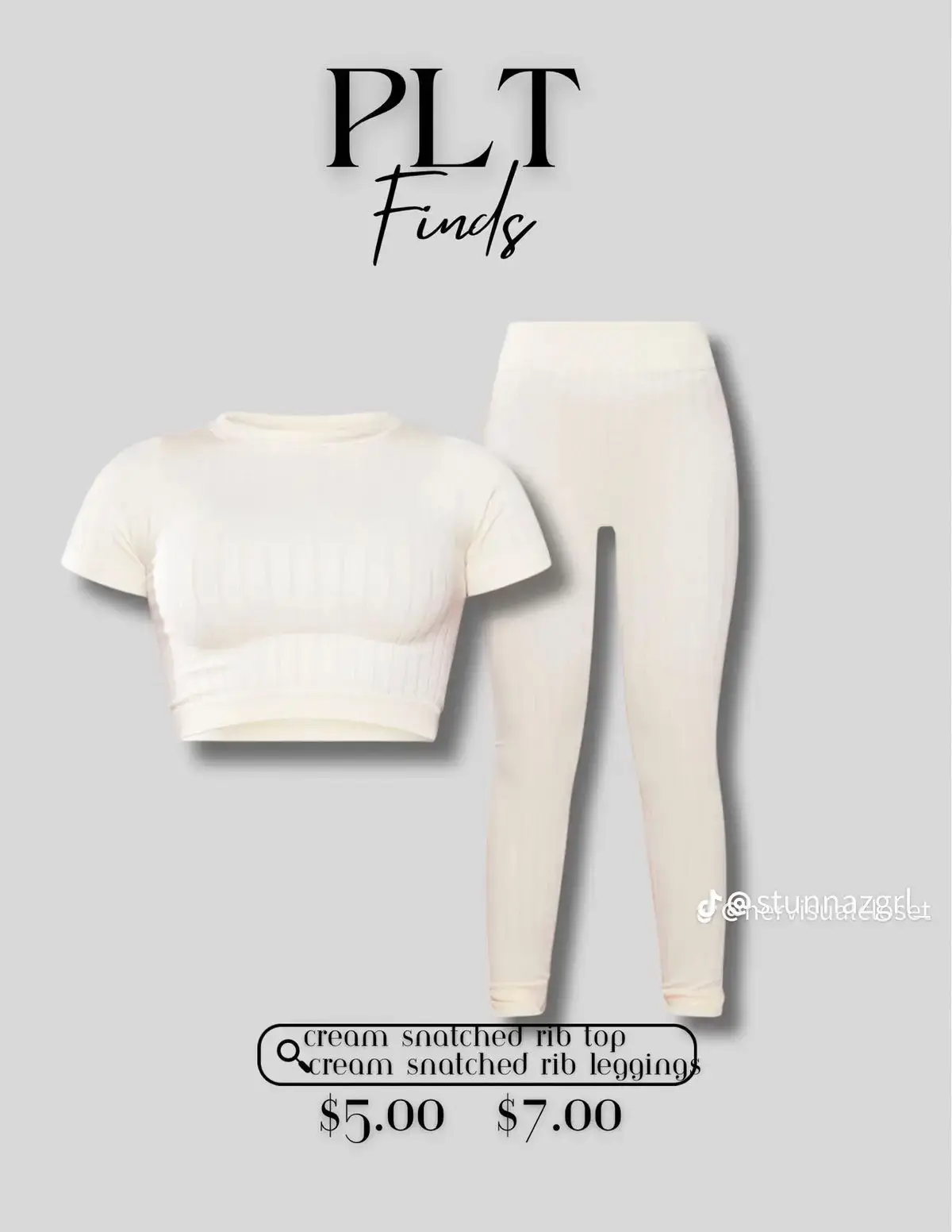 Cream Wide Structured Snatched Rib Leggings
