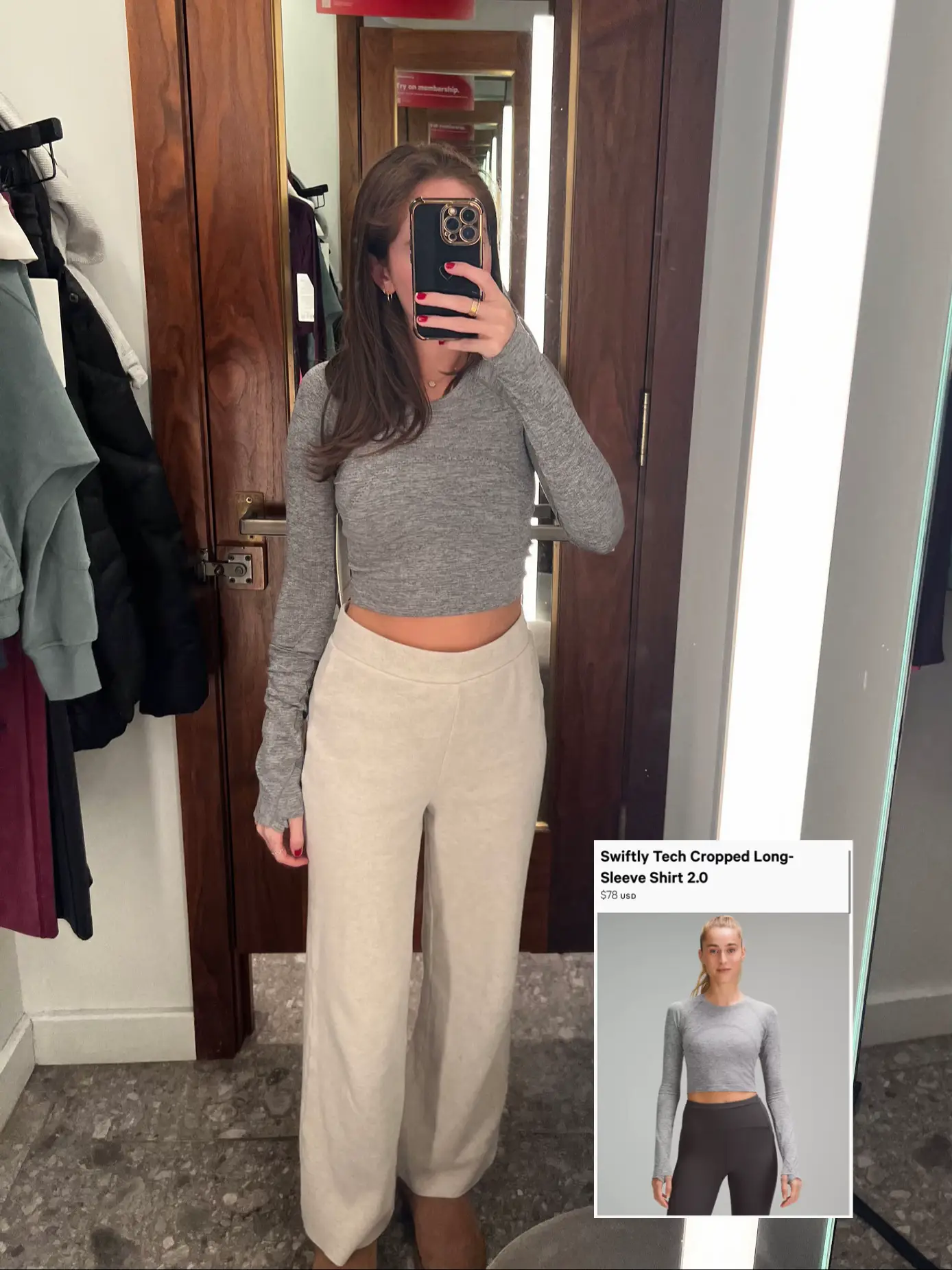 Lululemon Swiftly Tech Cropped Long-Sleeve Shirt, Gallery posted by  Jessica Ferris